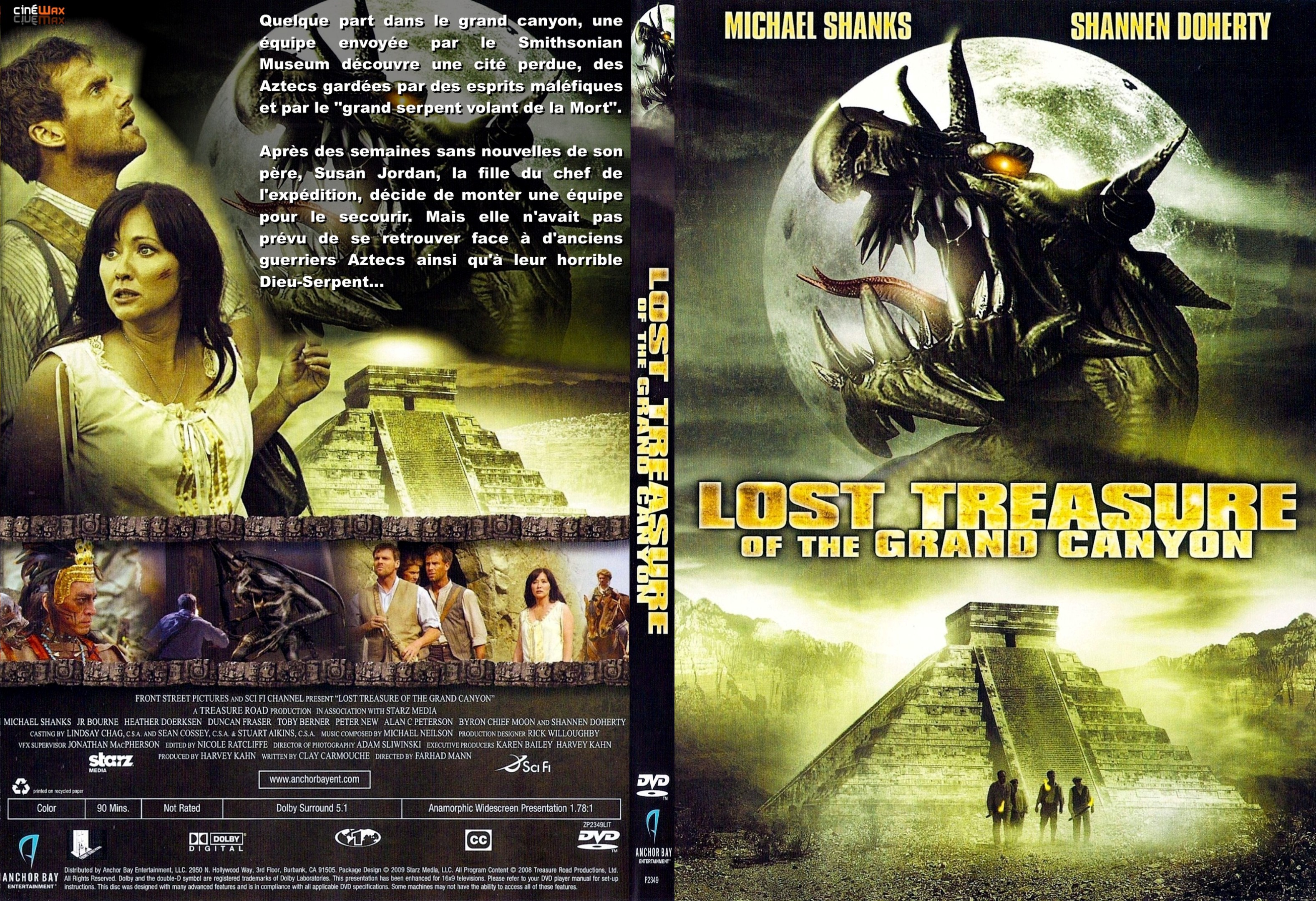 Jaquette DVD Lost treasure of the grand canyon custom - SLIM