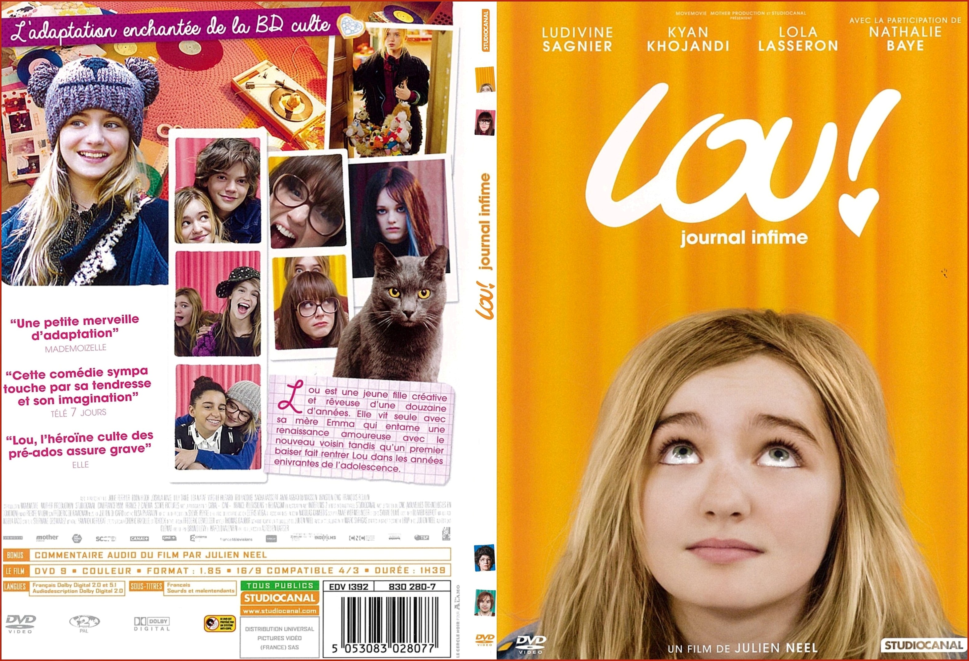 Jaquette DVD Lou ! Journal infime - SLIM