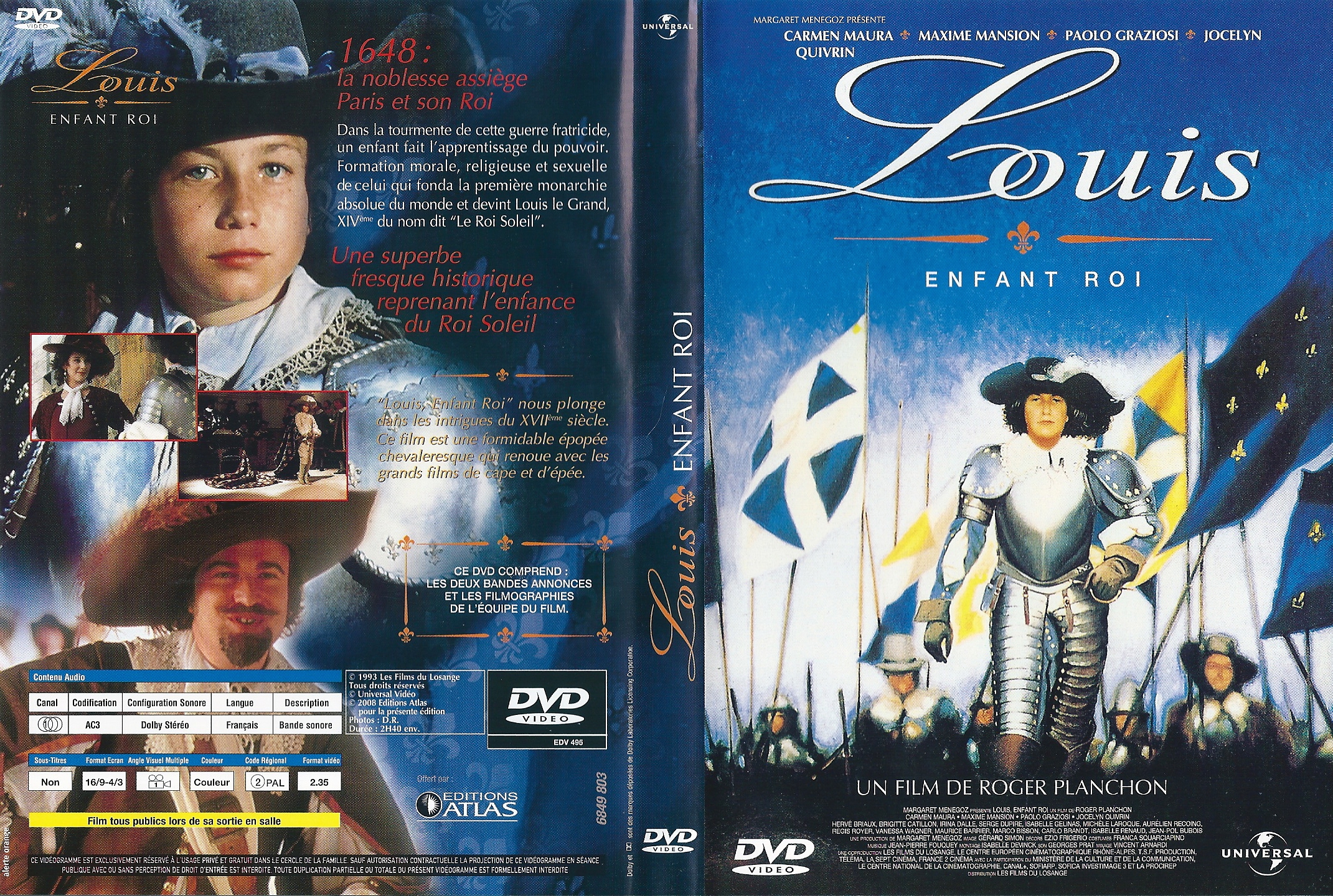 Jaquette DVD Louis, enfant roi