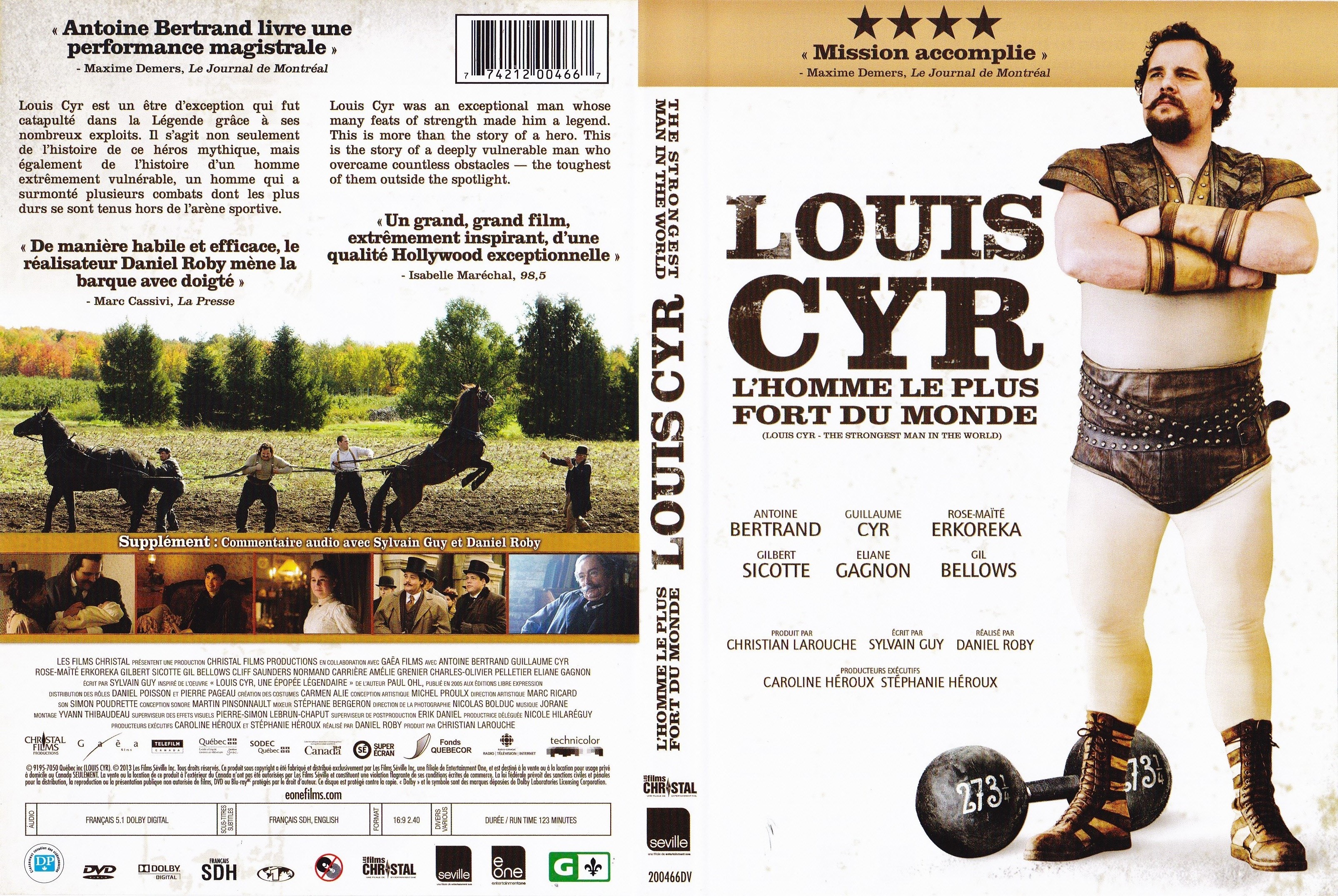 Jaquette DVD Louis Cyr - L