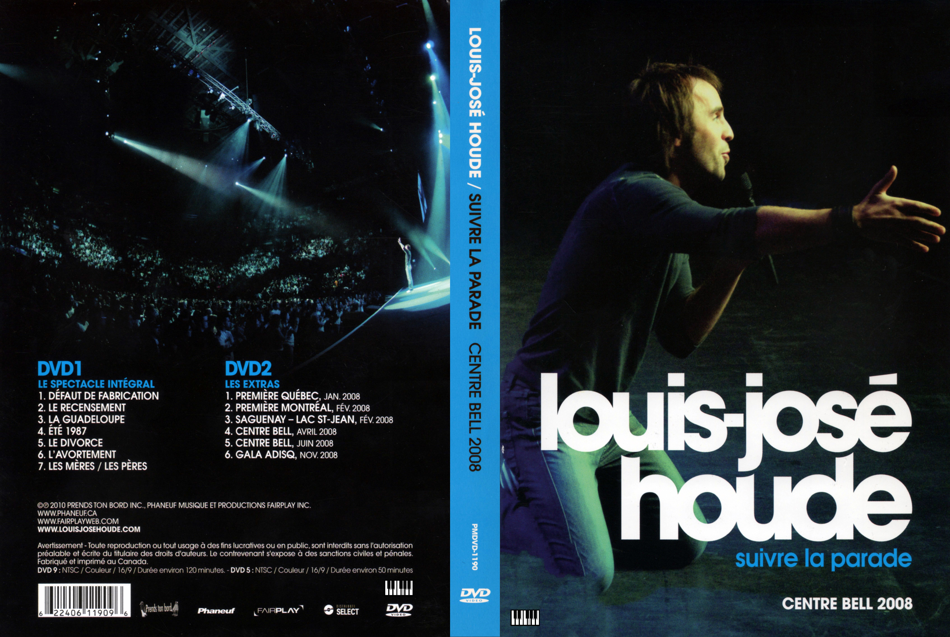 Jaquette DVD Louis-Jose Houde - Suivre la parade