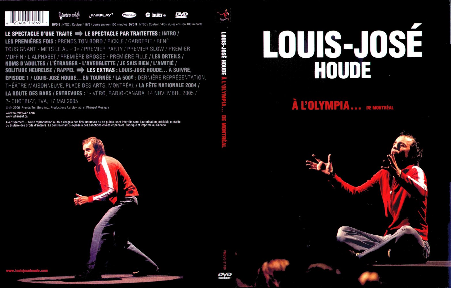 Jaquette DVD Louis-Jos Houde  l