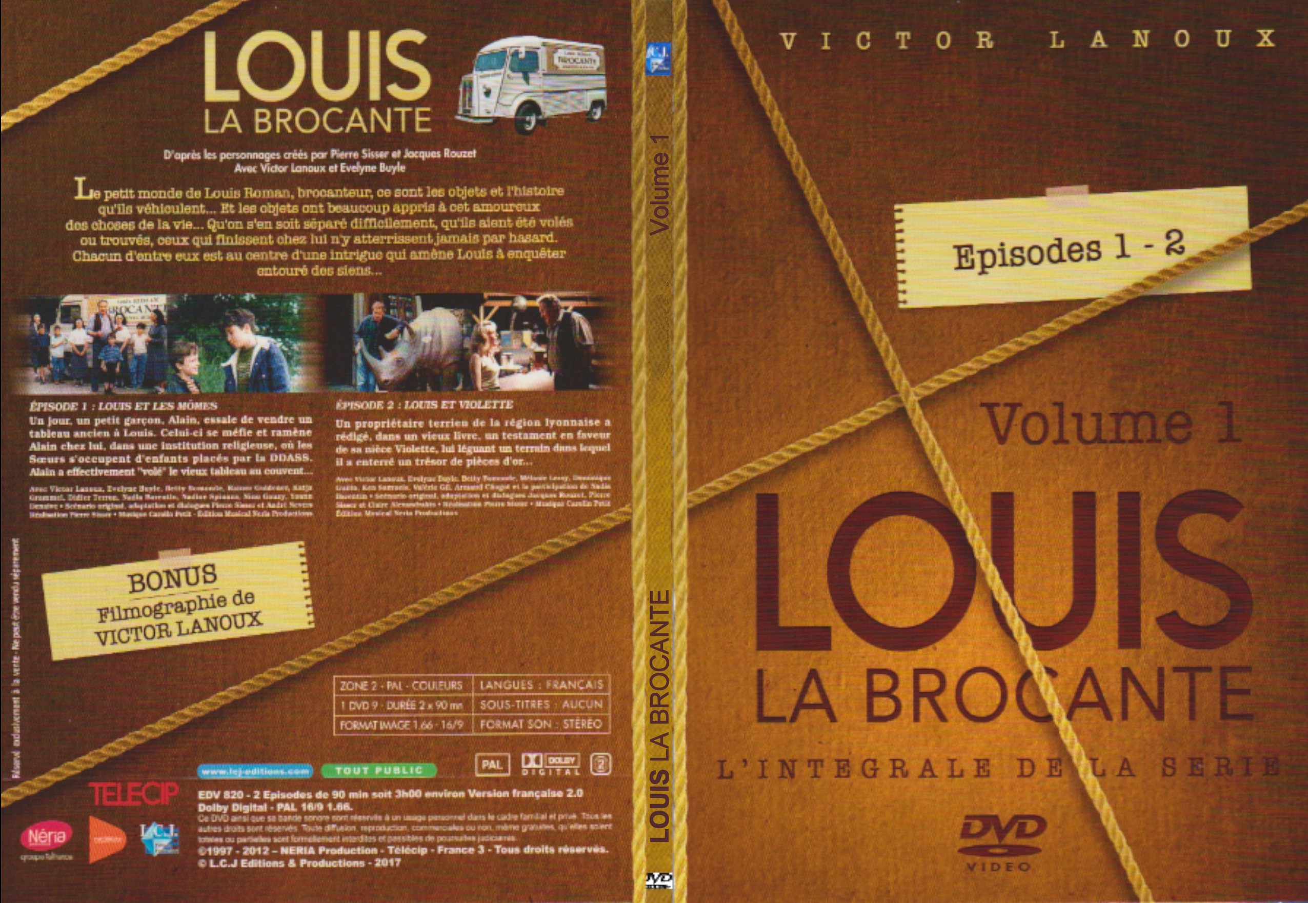 Jaquette DVD Louis La brocante Vol 01 v2