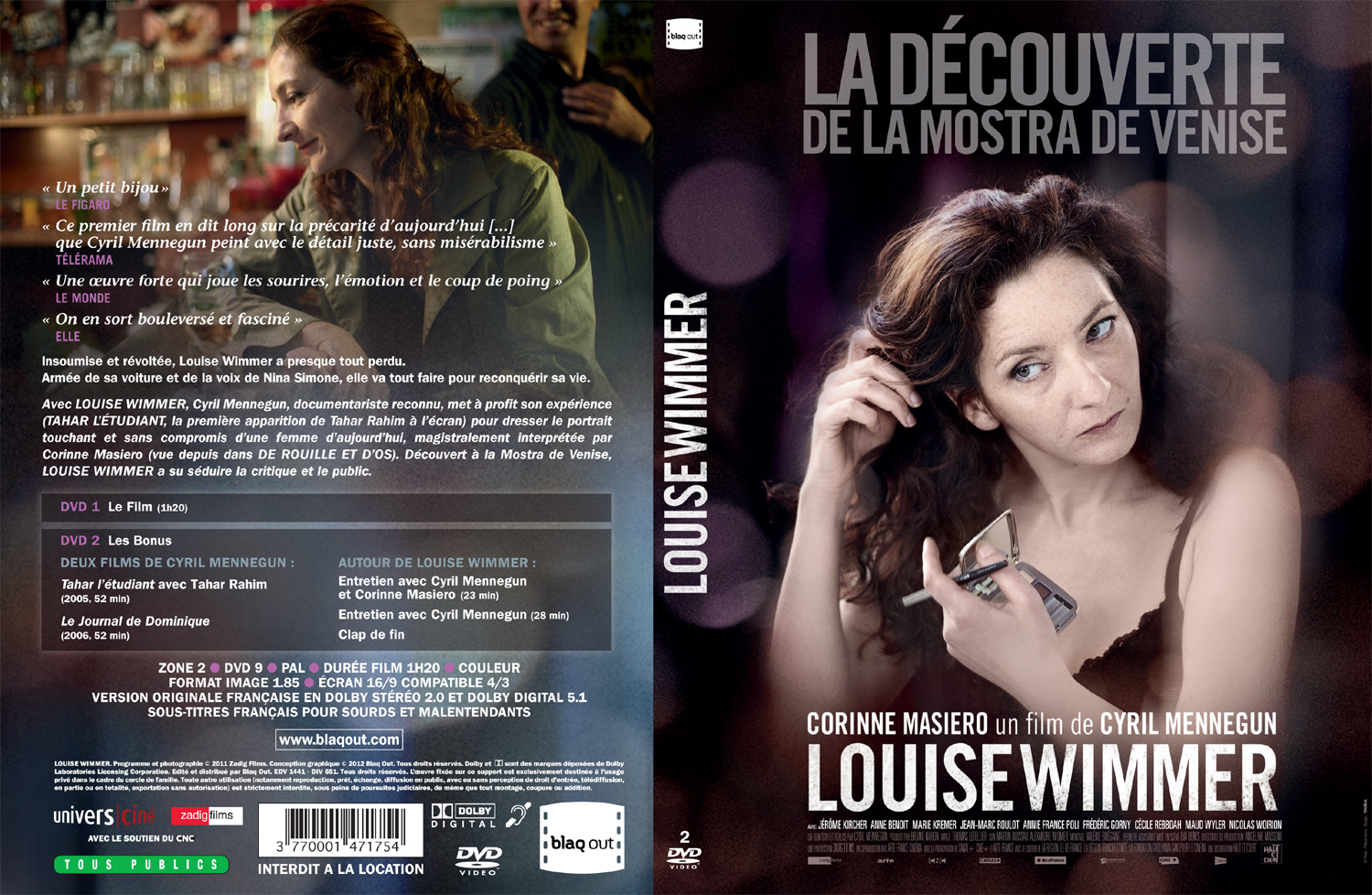 Jaquette DVD Louise Wimmer
