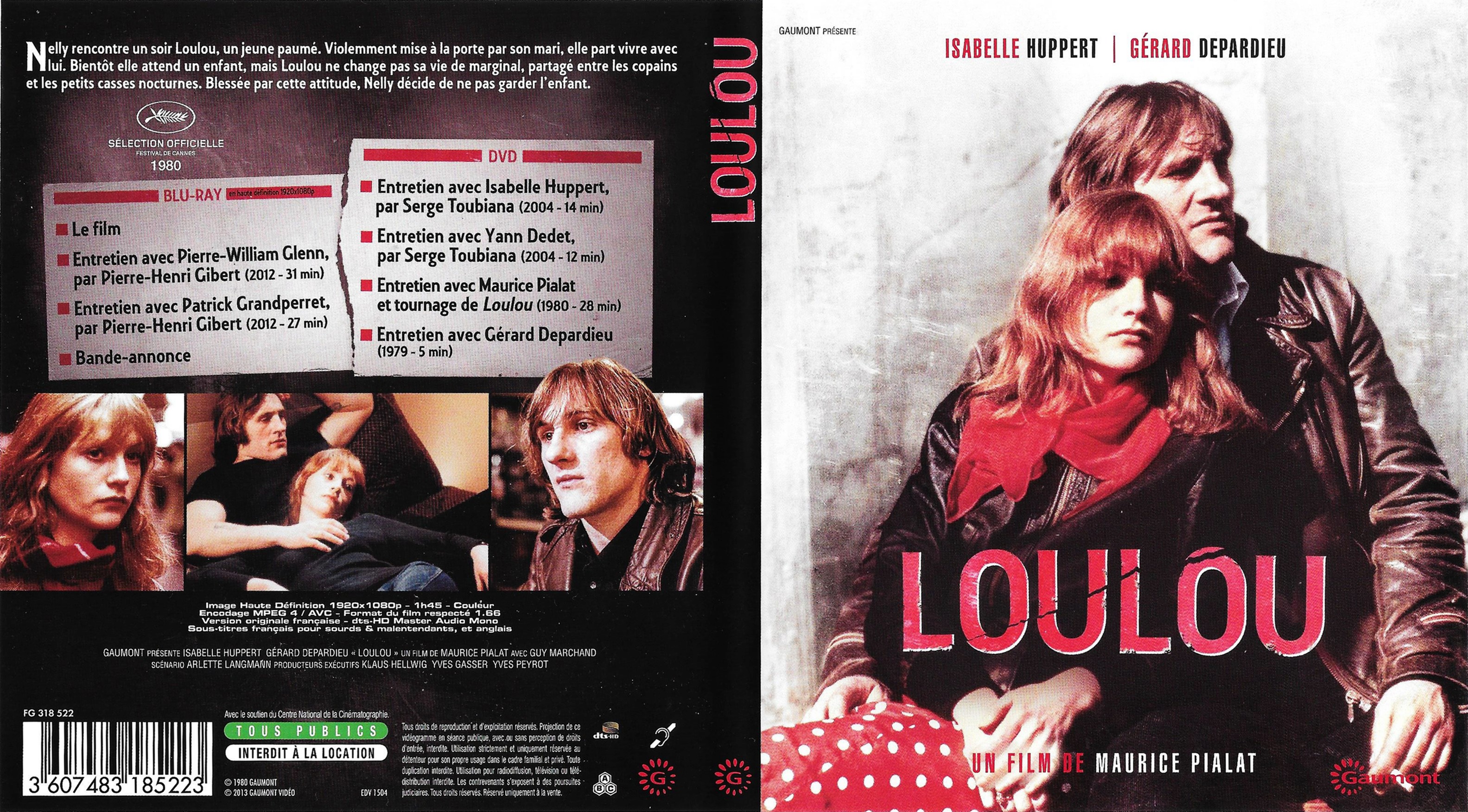 Jaquette DVD Loulou (1980) (BLU-RAY)
