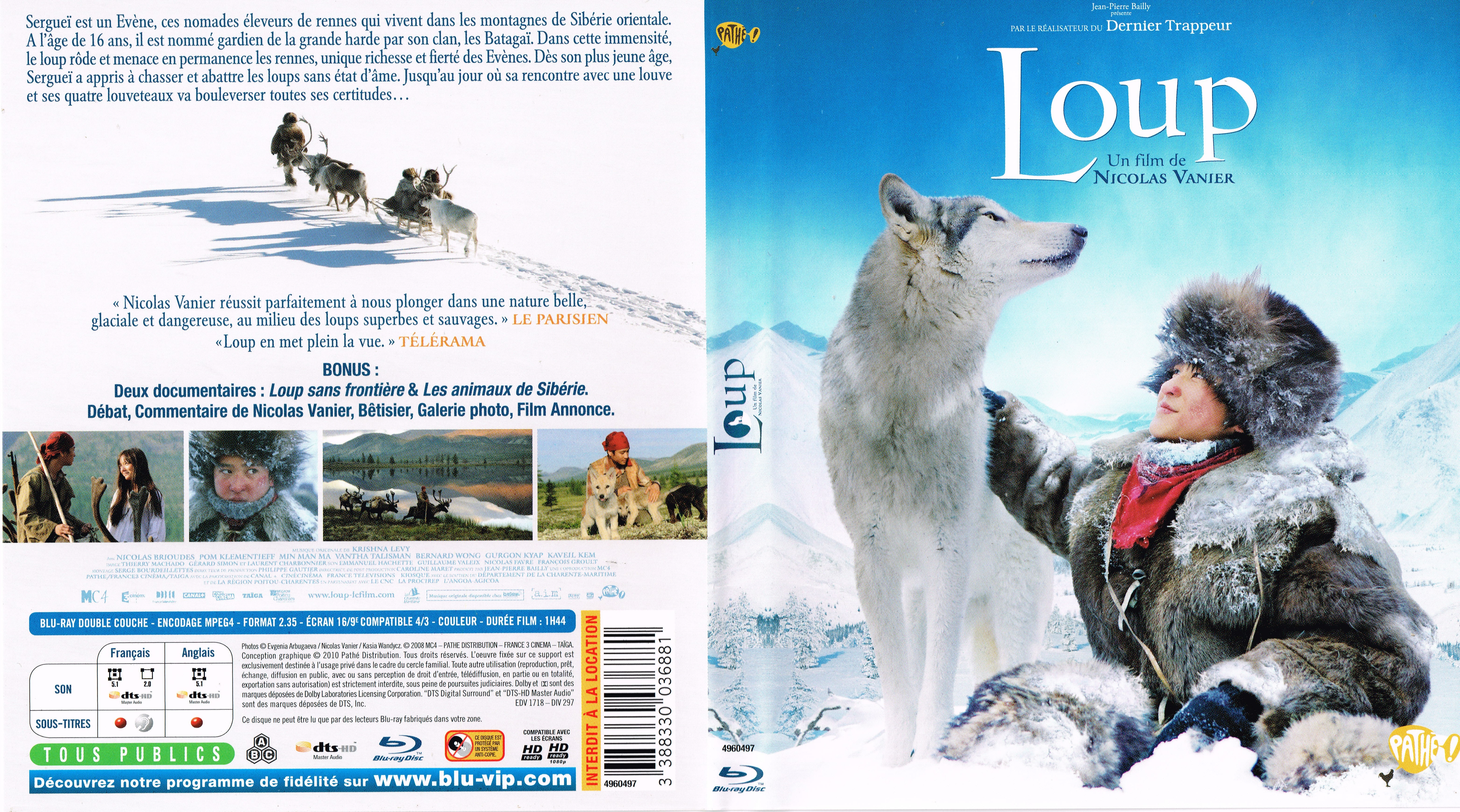Jaquette DVD Loup (BLU-RAY)