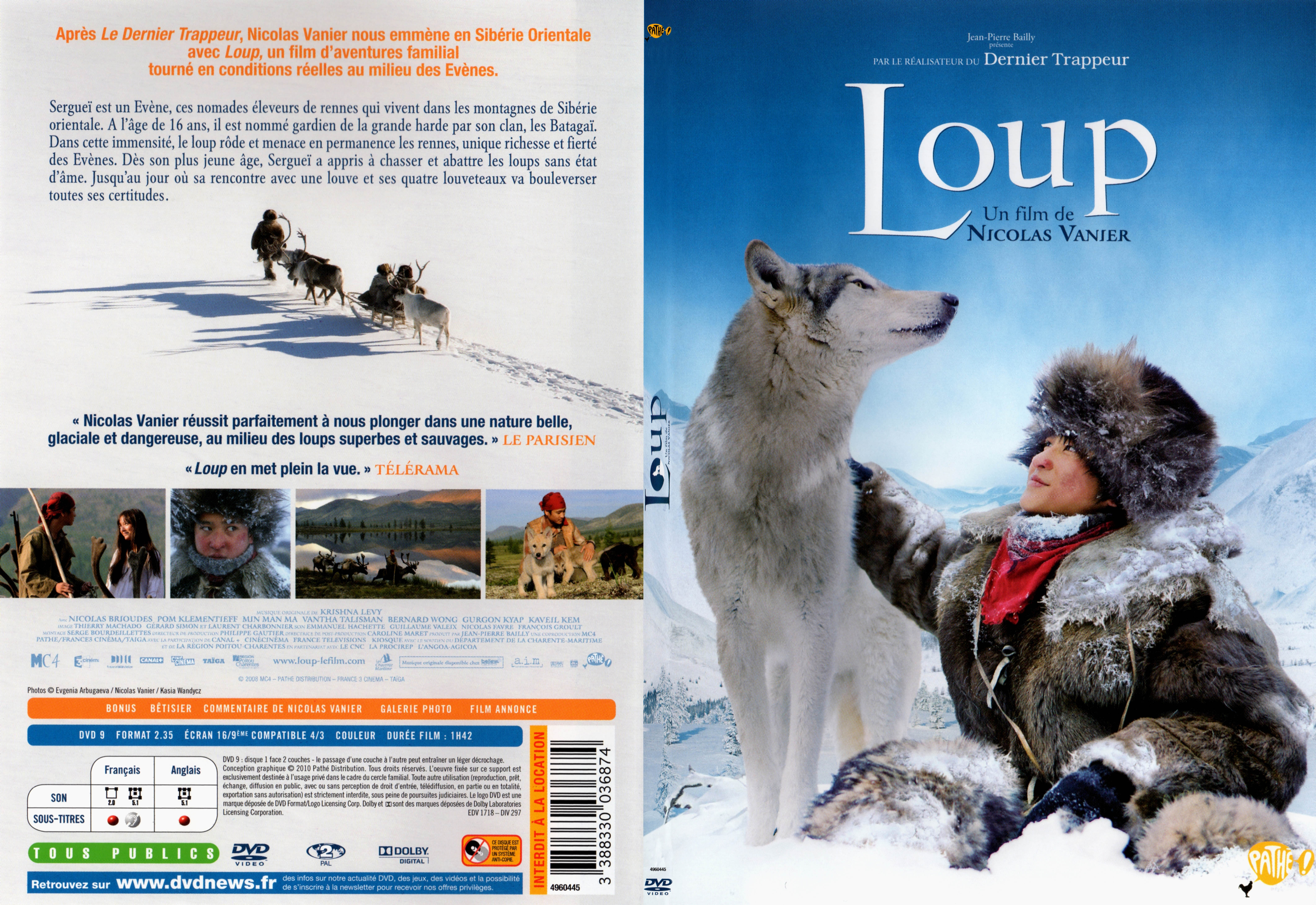 Jaquette DVD Loup - SLIM