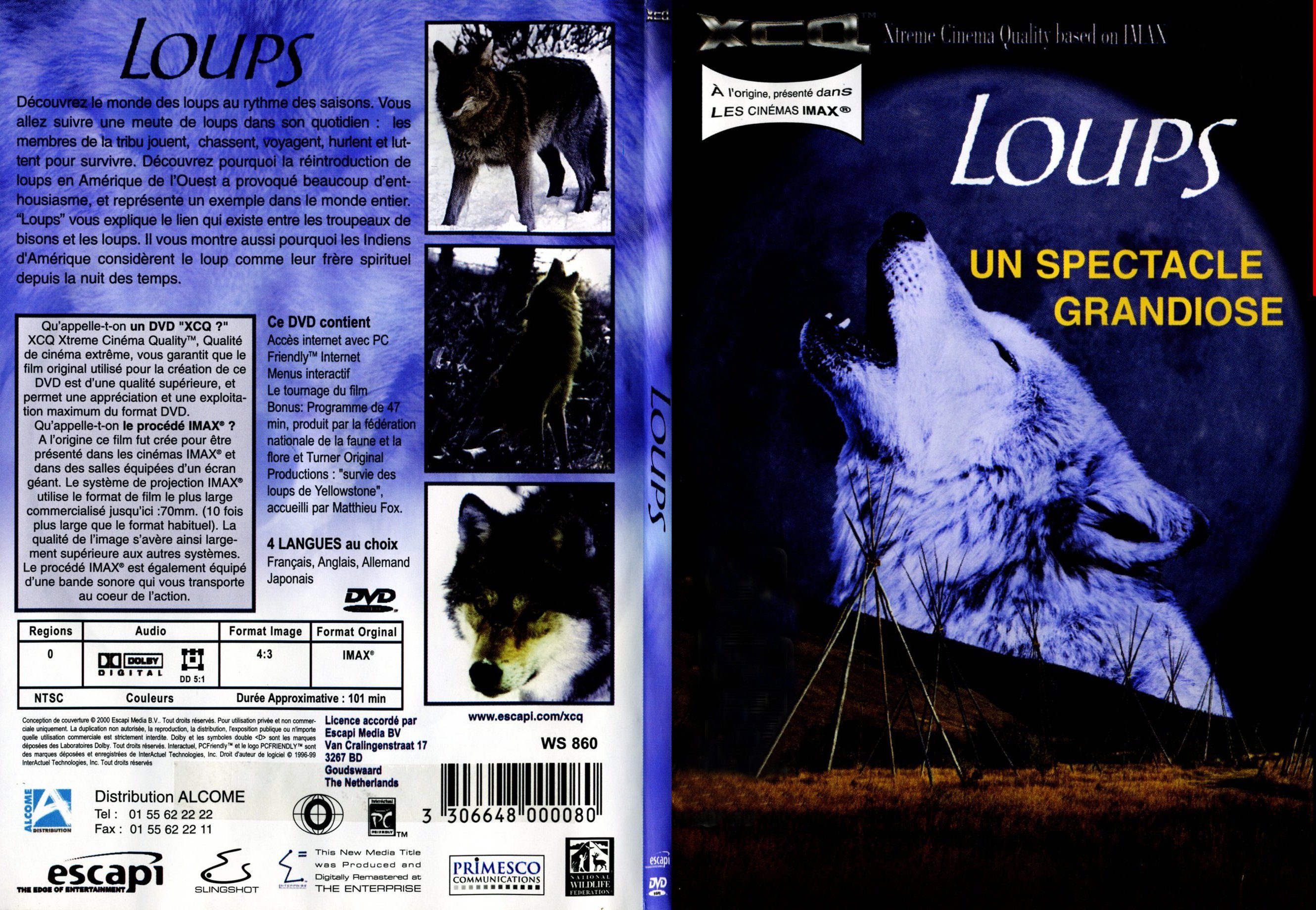 Jaquette DVD Loups - SLIM