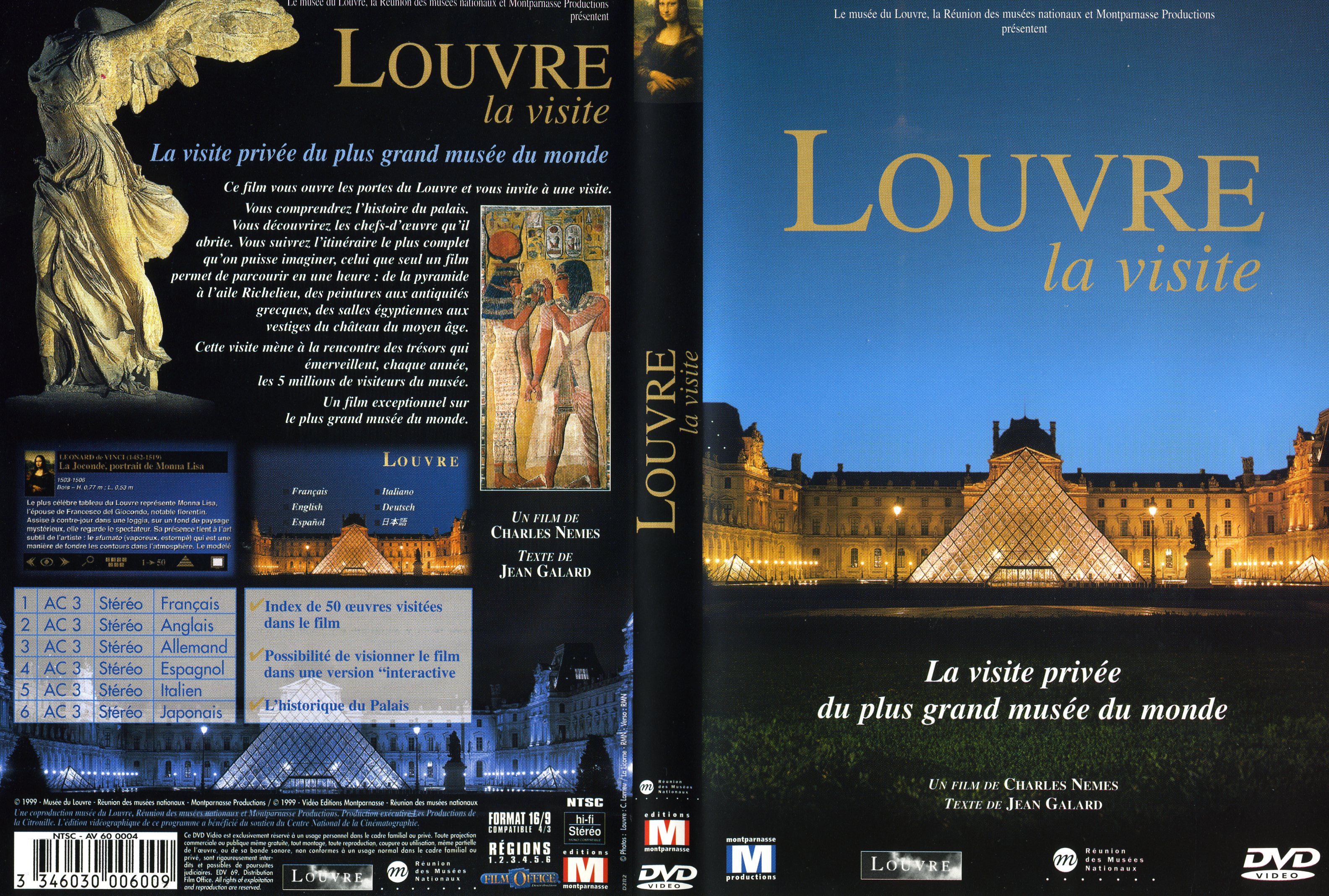 Jaquette DVD Louvre la visite