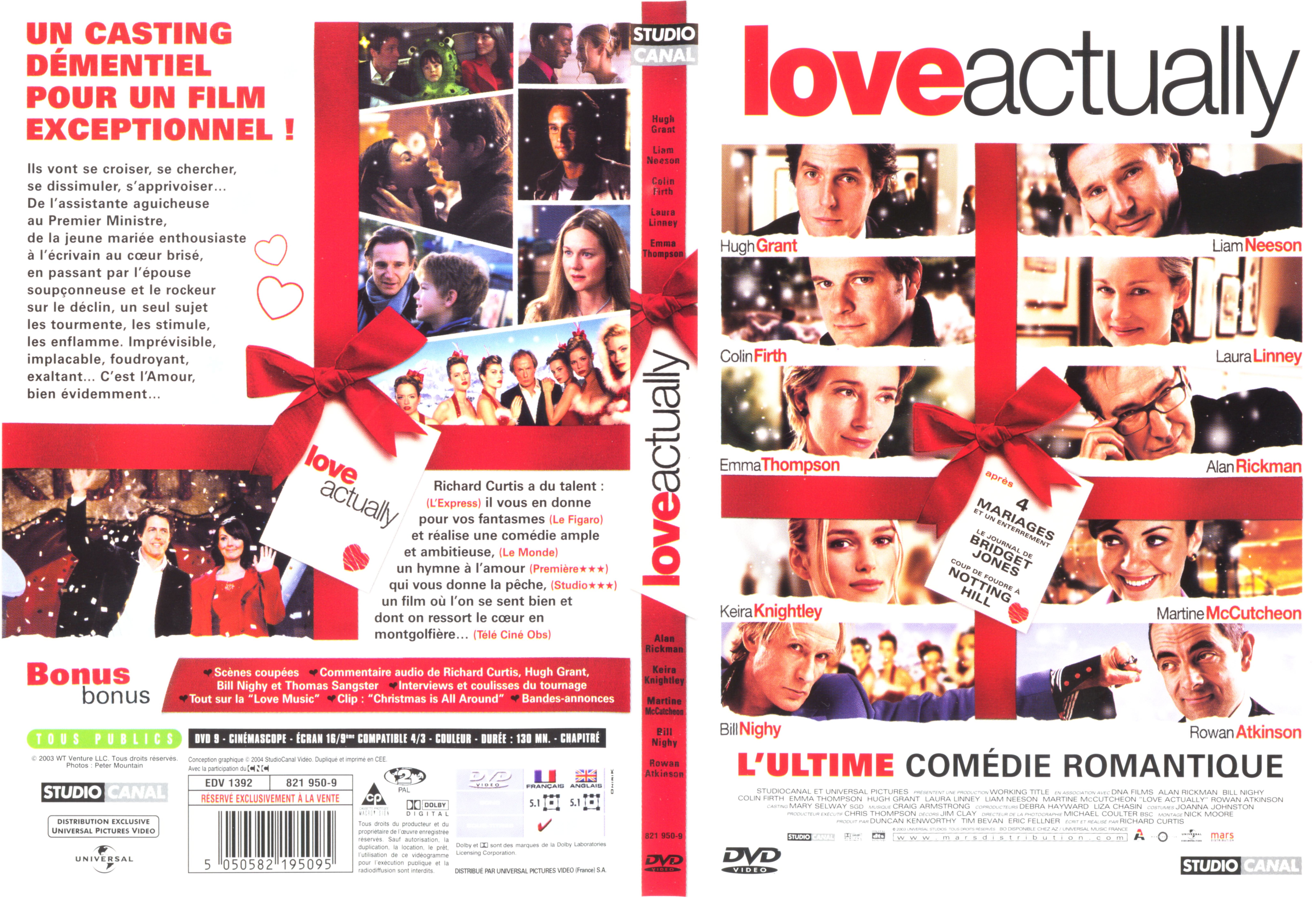 Jaquette DVD Love actually