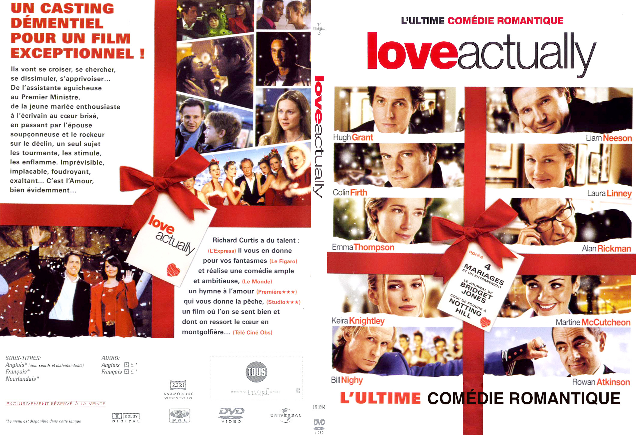 Jaquette DVD Love actually - SLIM