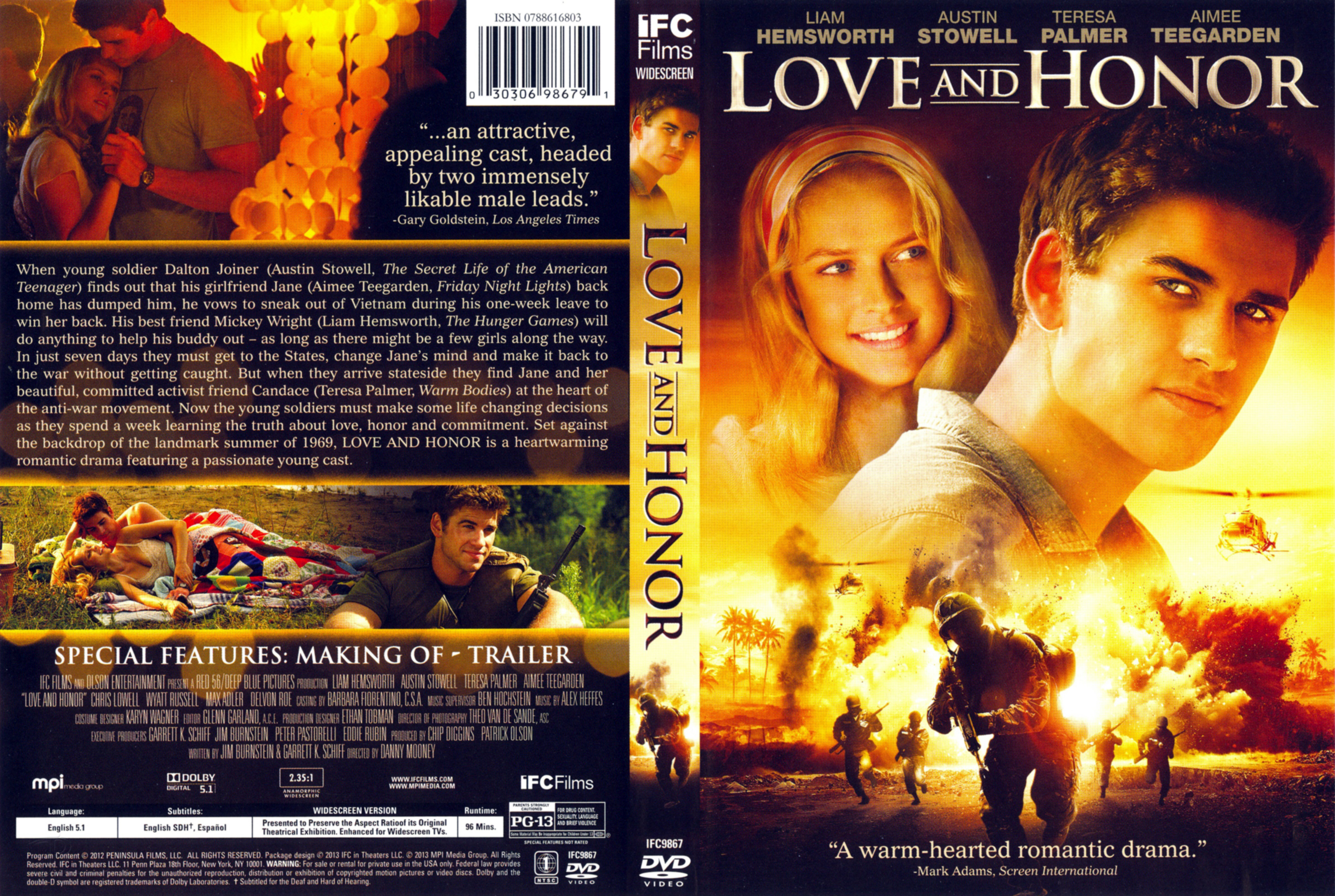 Jaquette DVD Love and Honor Zone 1