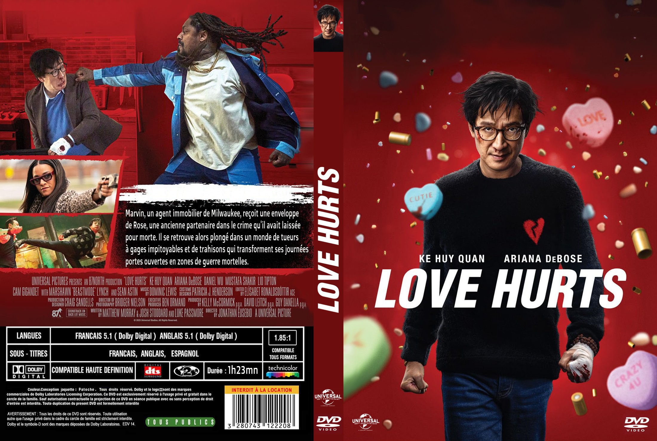 Jaquette DVD Love hurts custom