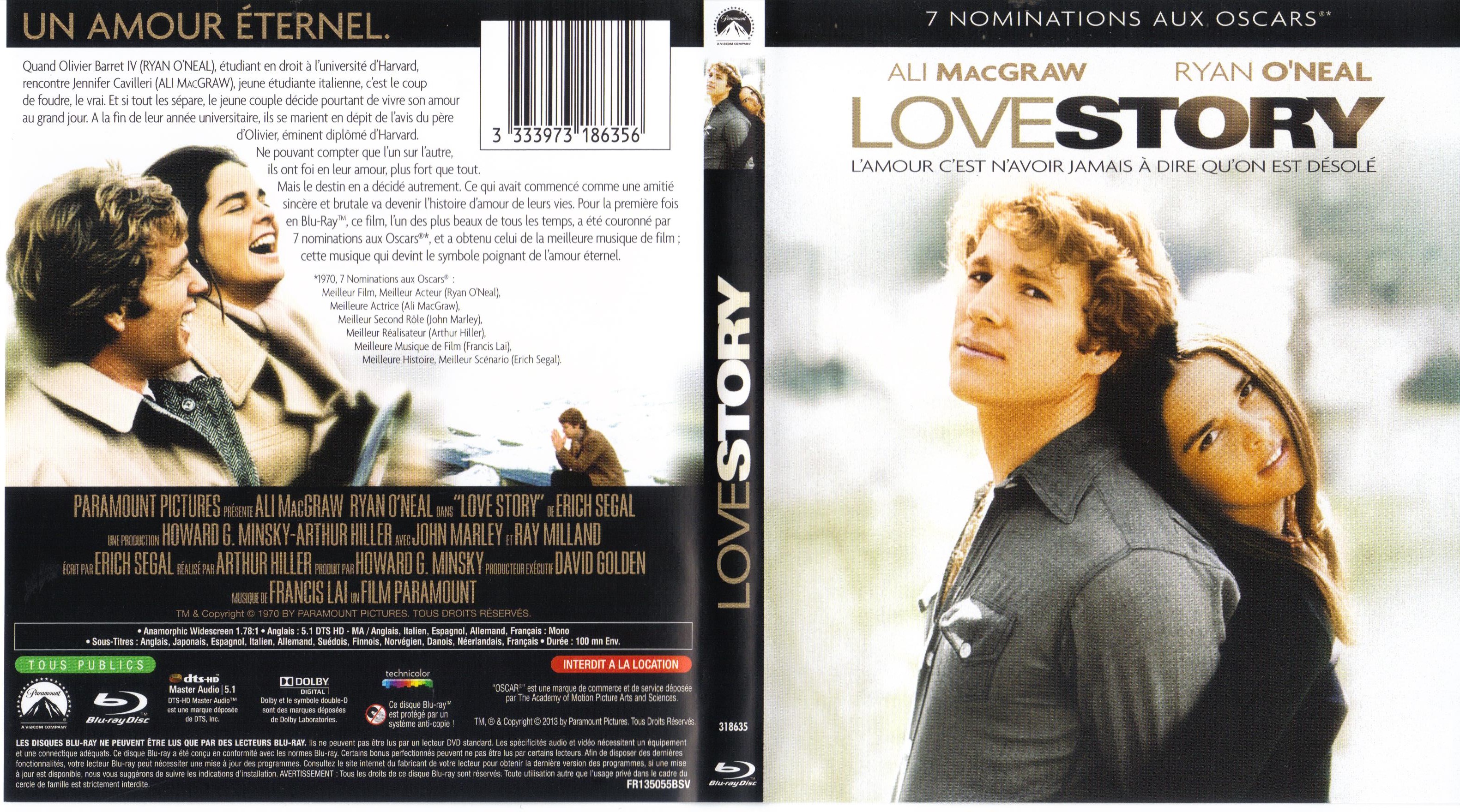 Jaquette DVD Love story (BLU-RAY)