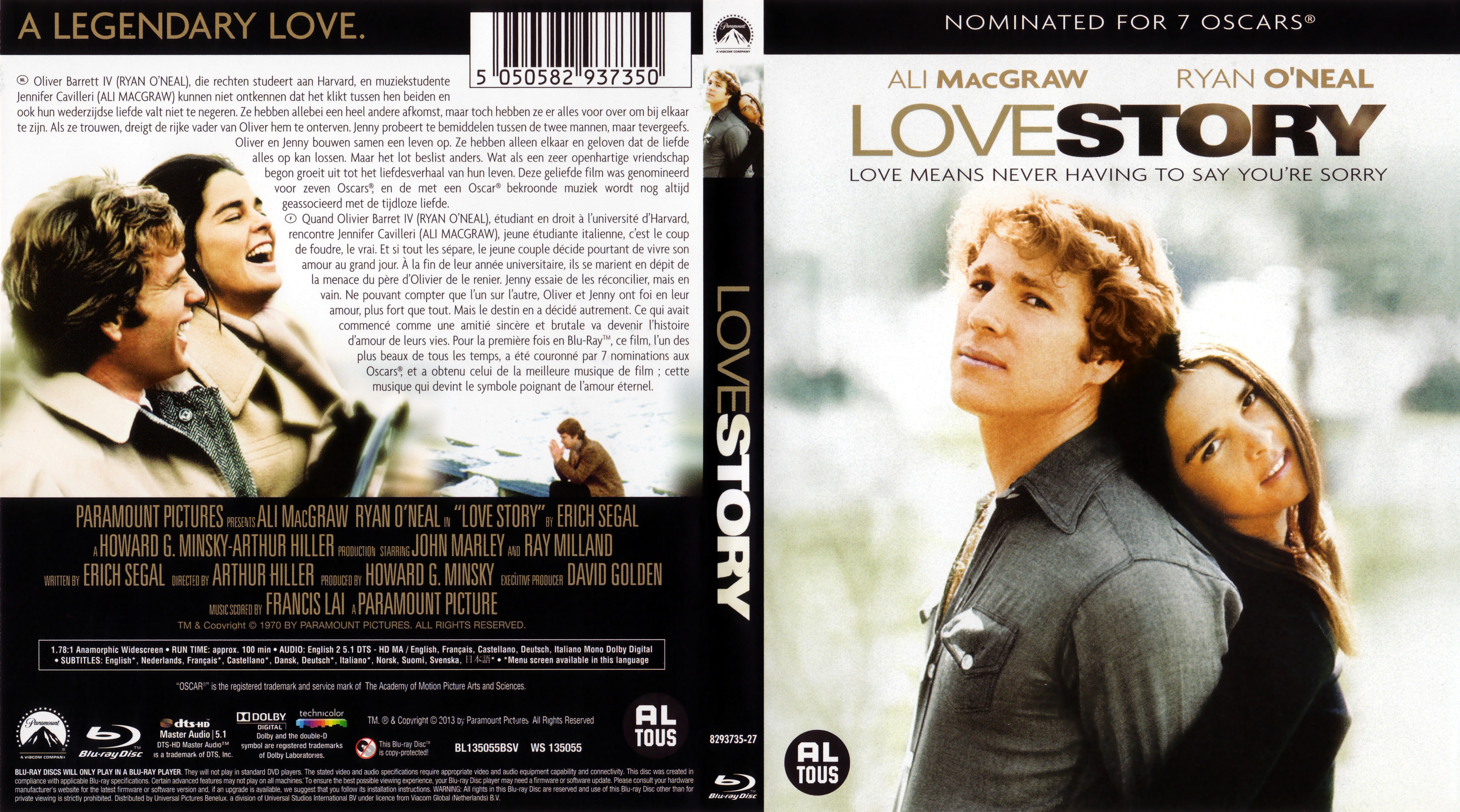 Jaquette DVD Love story (BLU-RAY) v2