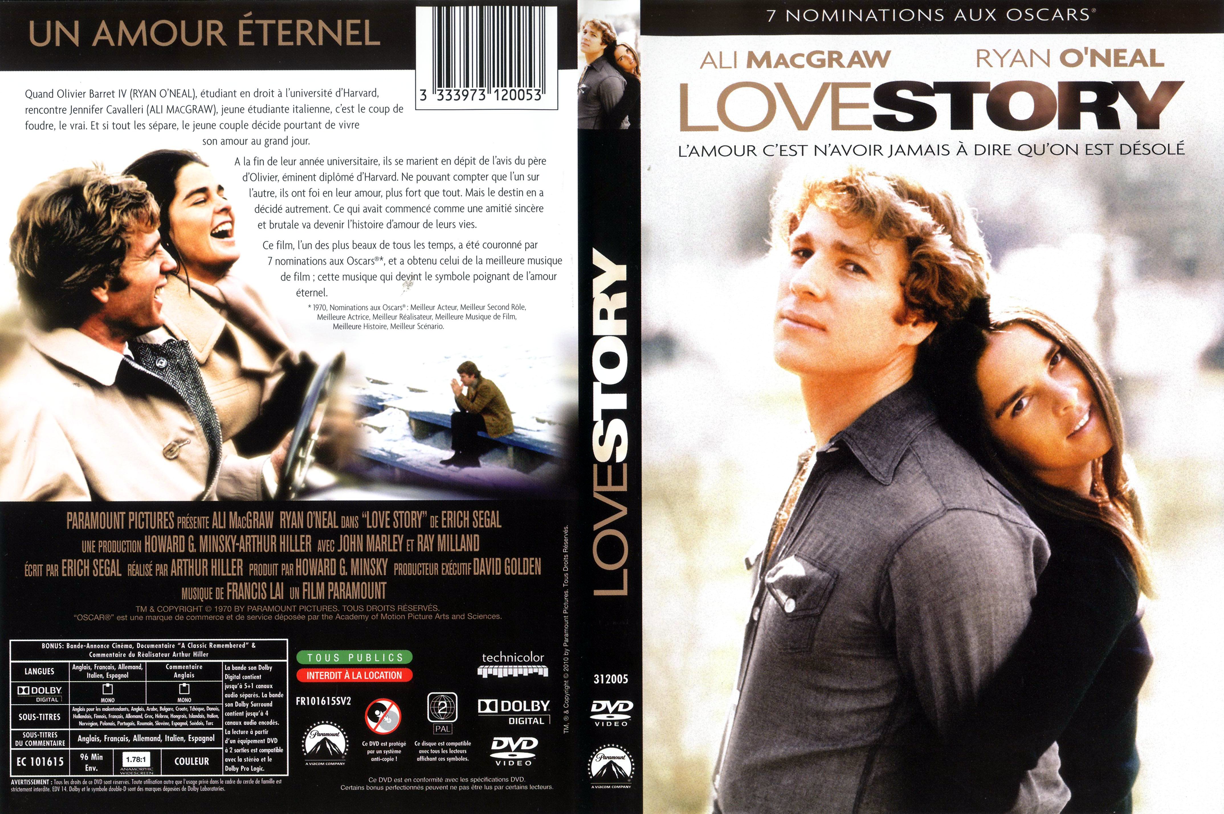 Jaquette DVD Love story v3