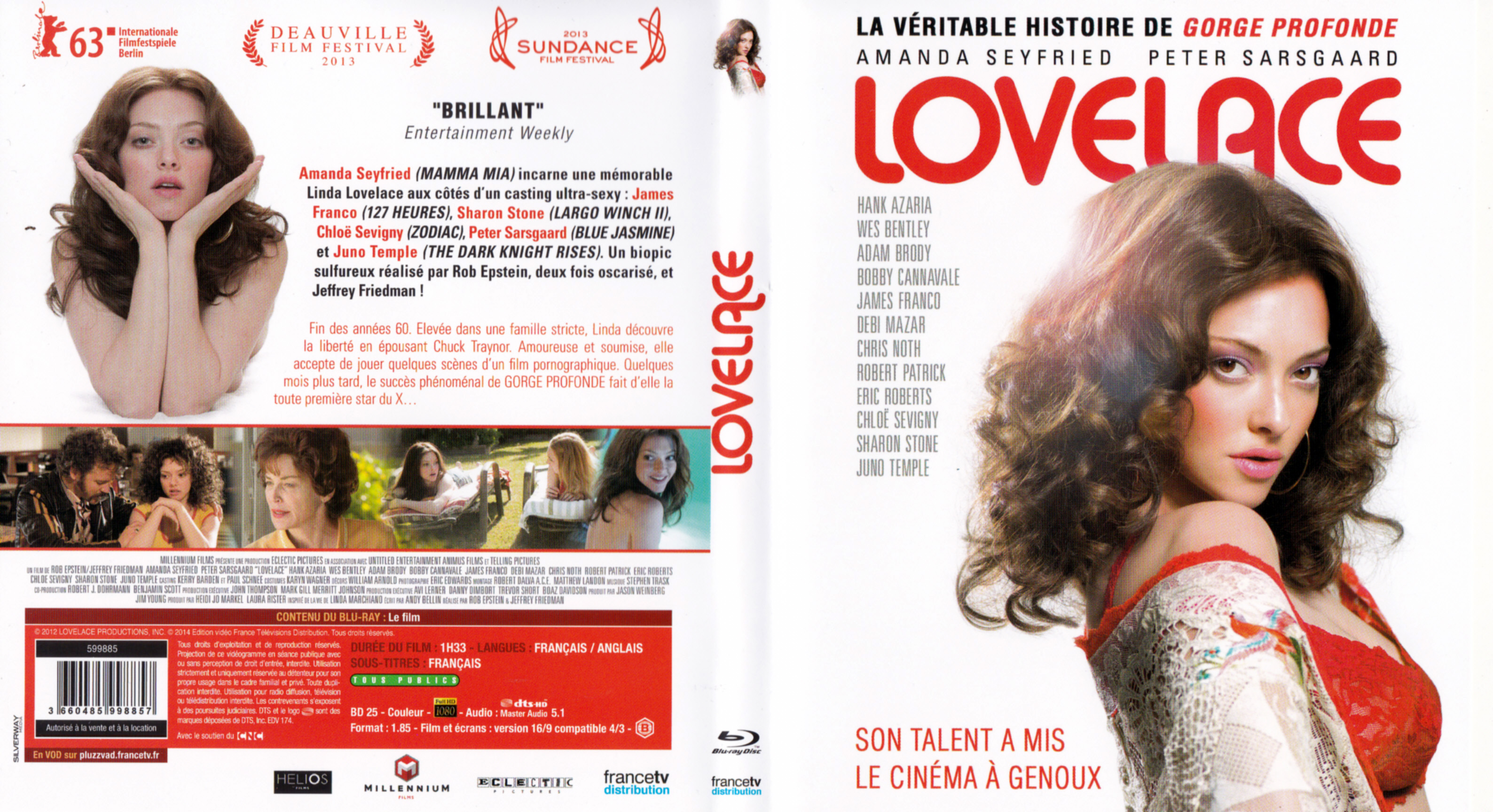 Jaquette DVD Lovelace (BLU-RAY)