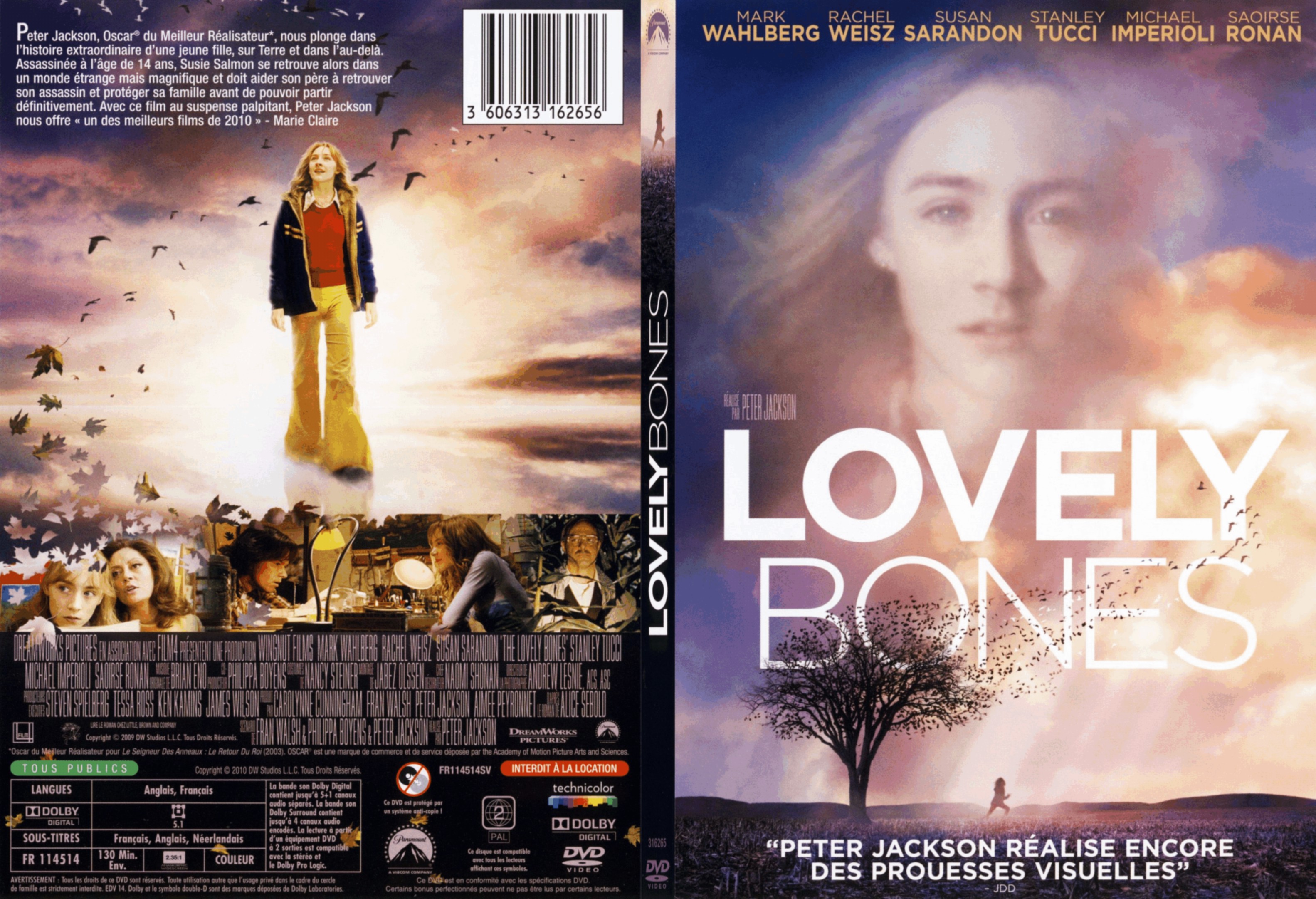 Jaquette DVD Lovely Bones - SLIM