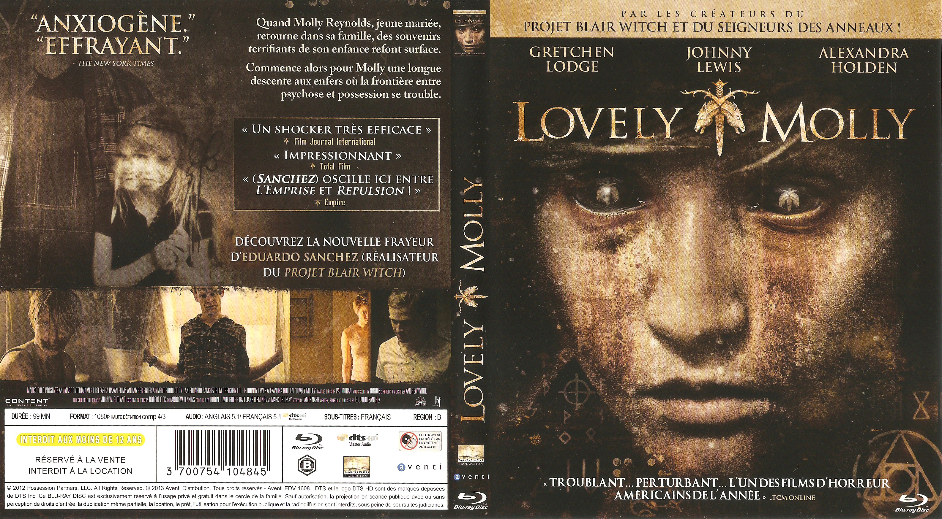 Jaquette DVD Lovely Molly (BLU-RAY)