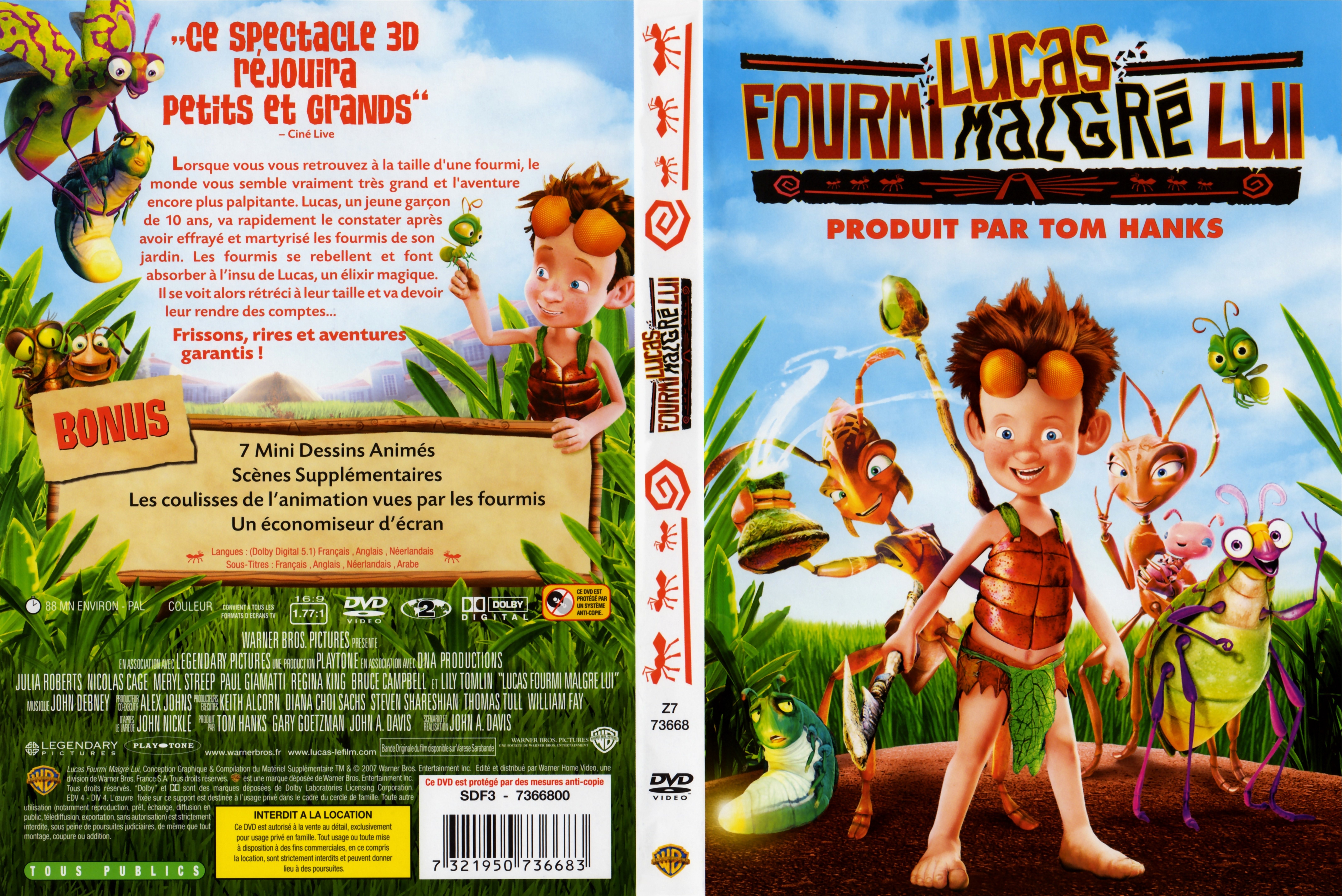 Jaquette DVD Lucas fourmi malgre lui