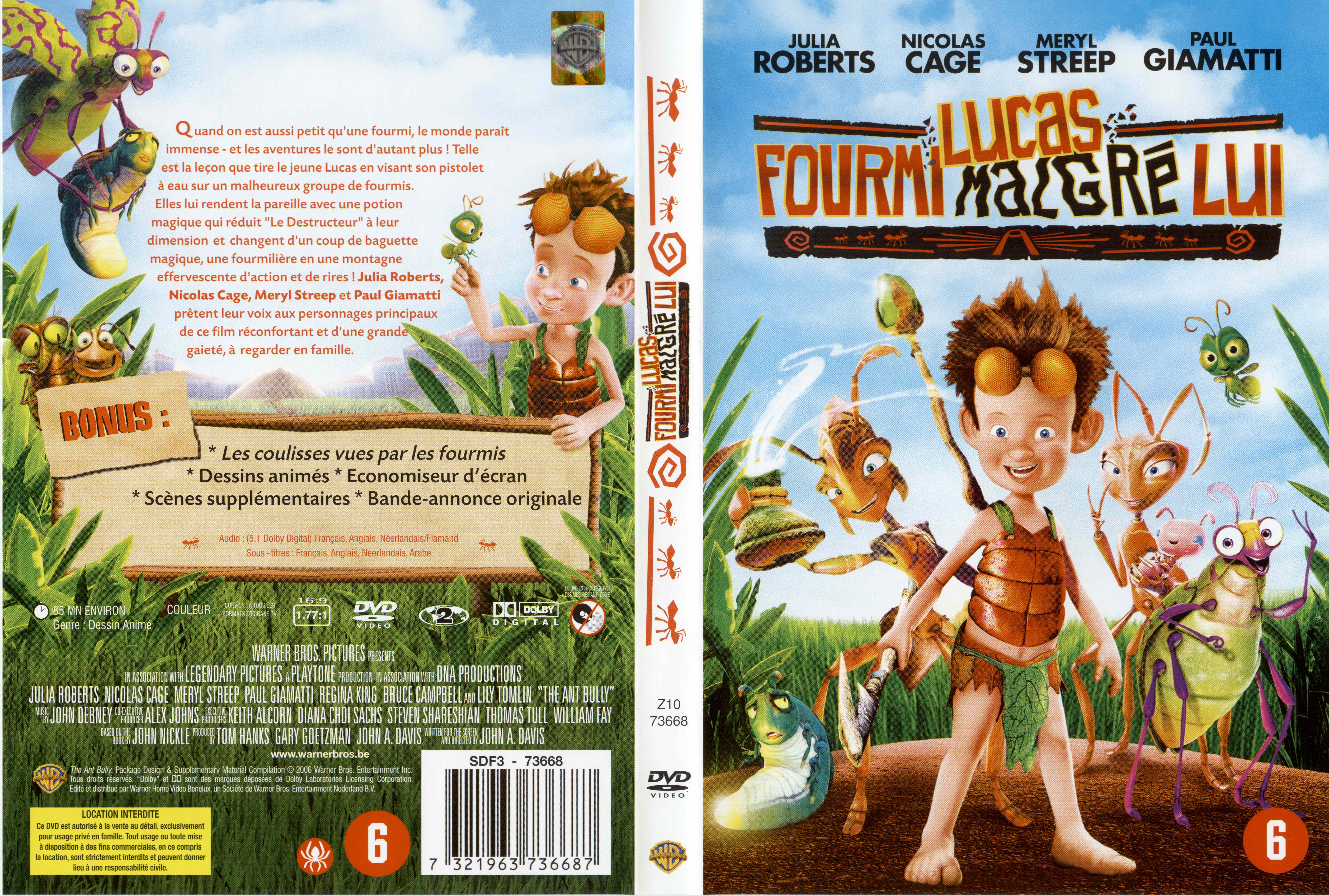 Jaquette DVD Lucas fourmi malgre lui v2