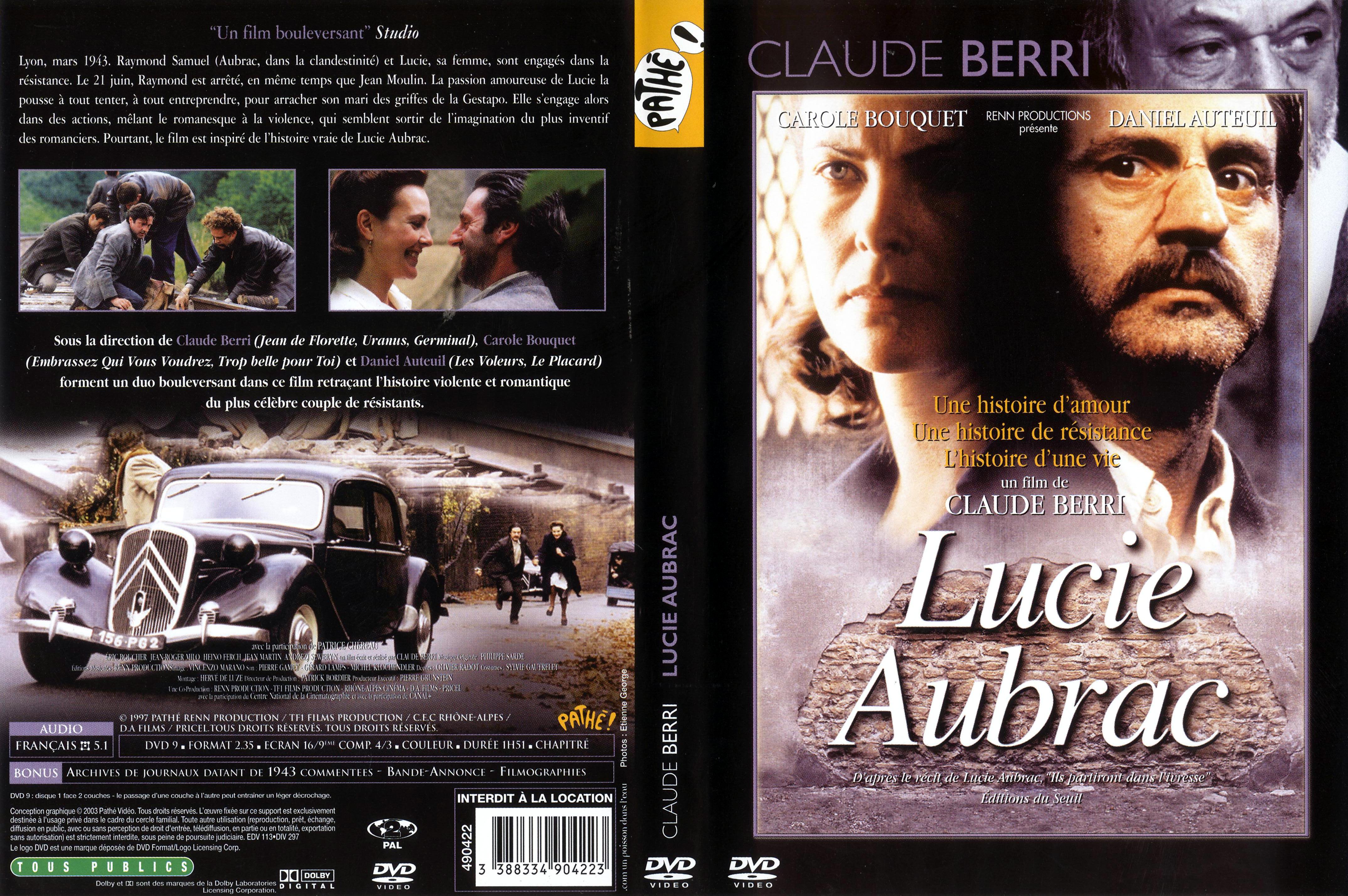 Jaquette DVD Lucie Aubrac