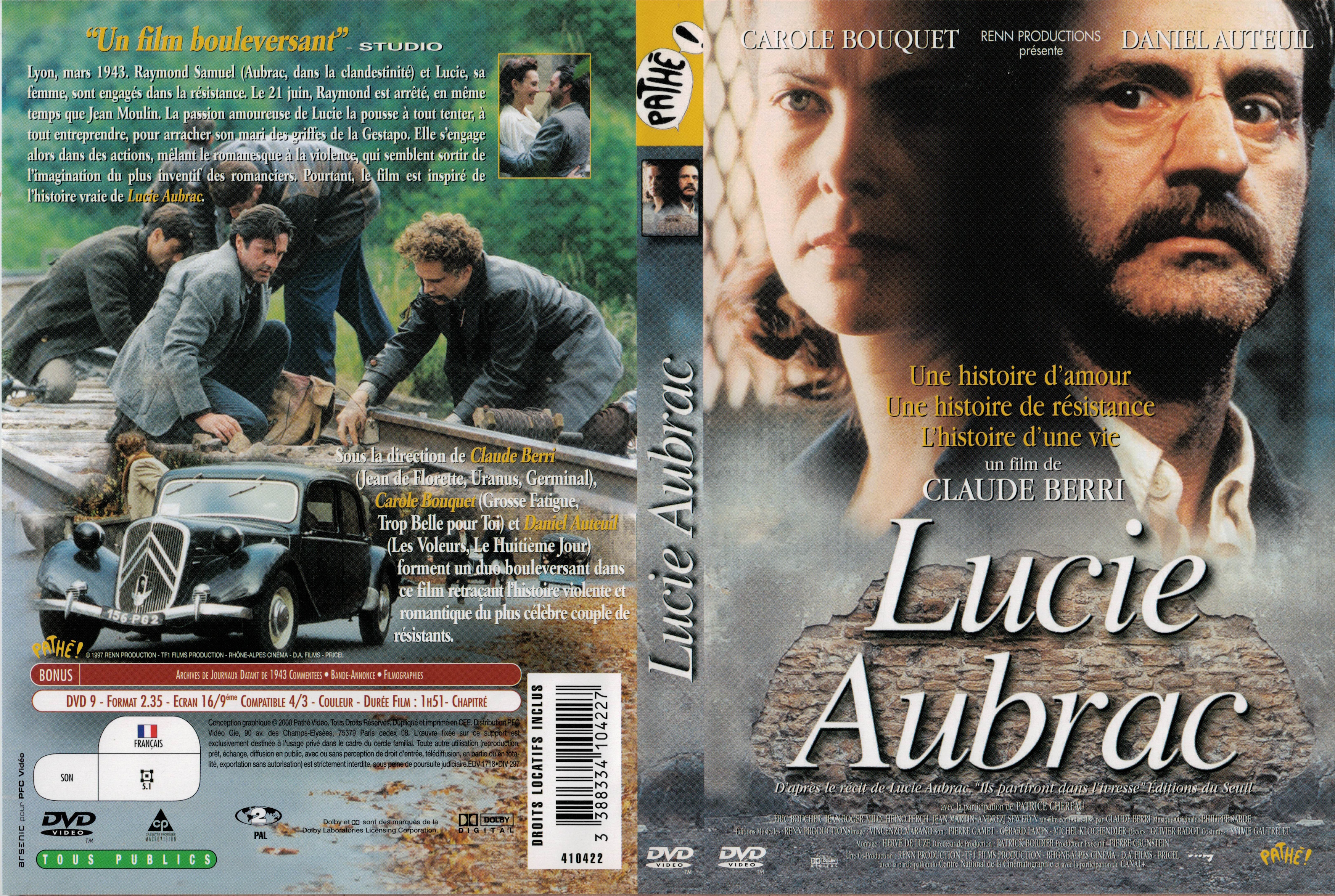 Jaquette DVD Lucie Aubrac
