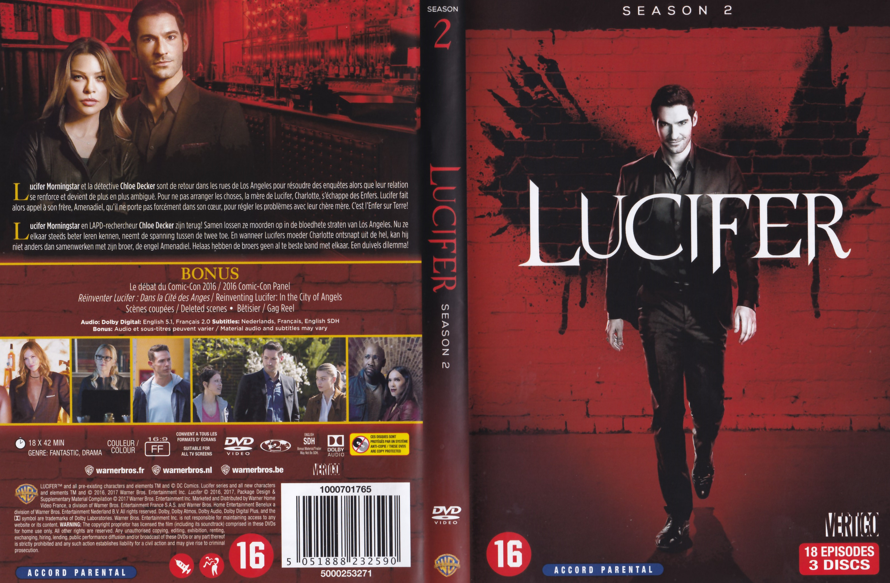 Jaquette DVD Lucifer Saison 2