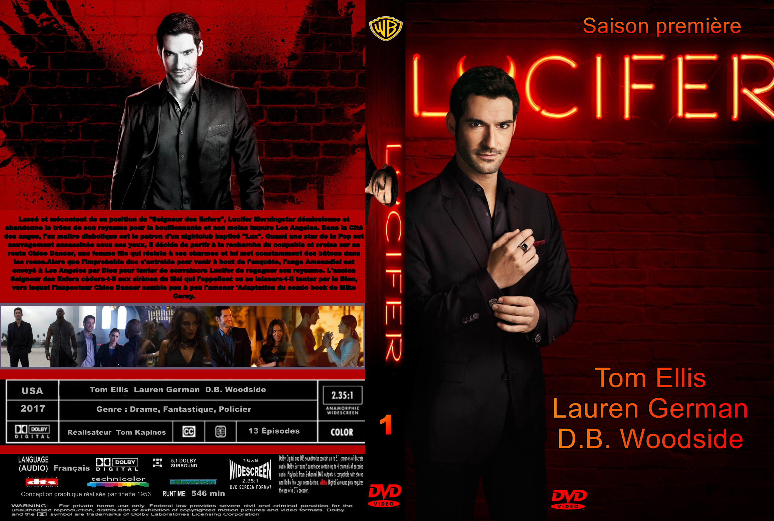 Jaquette DVD Lucifer saison 1 custom