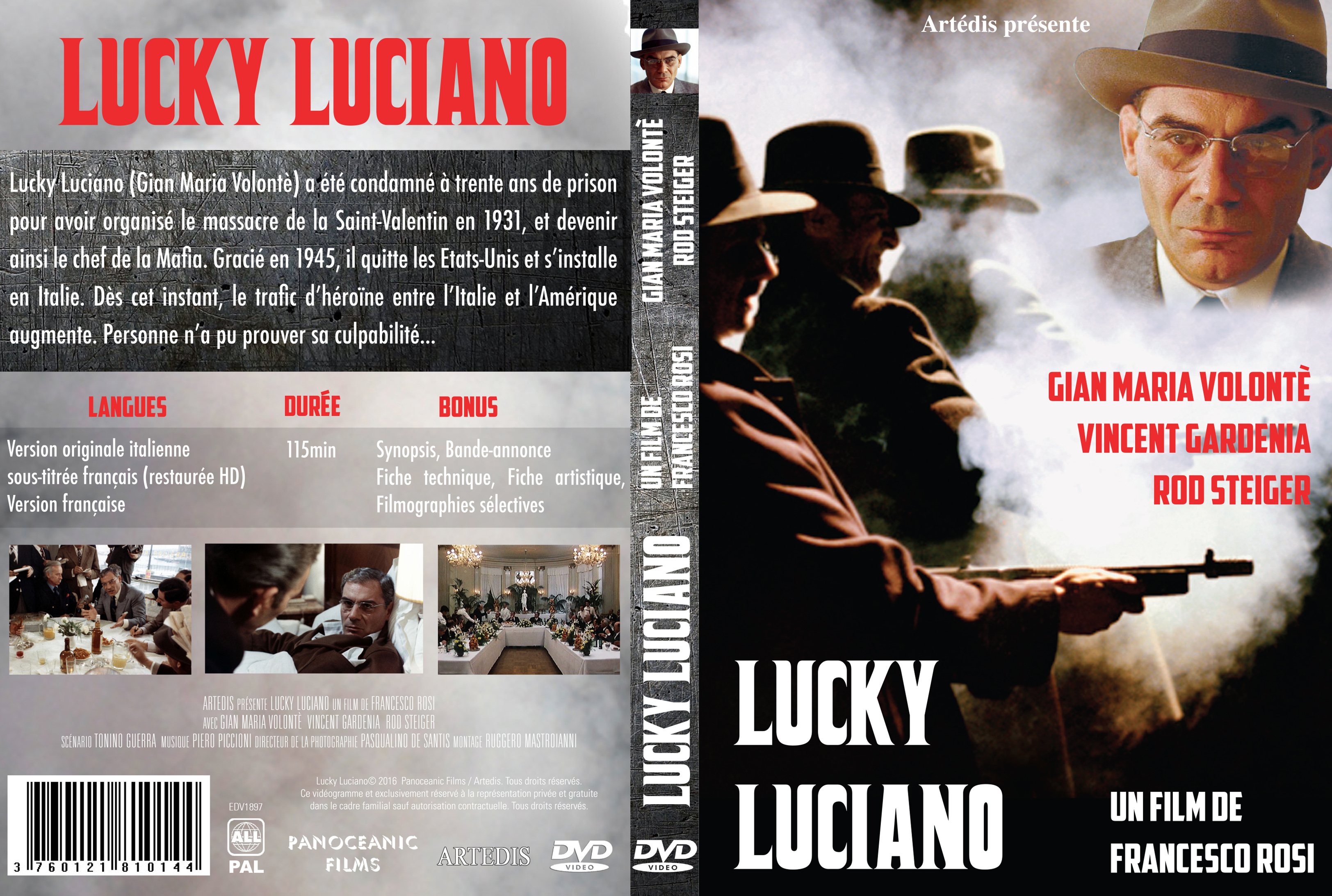Jaquette DVD Lucky Luciano v2