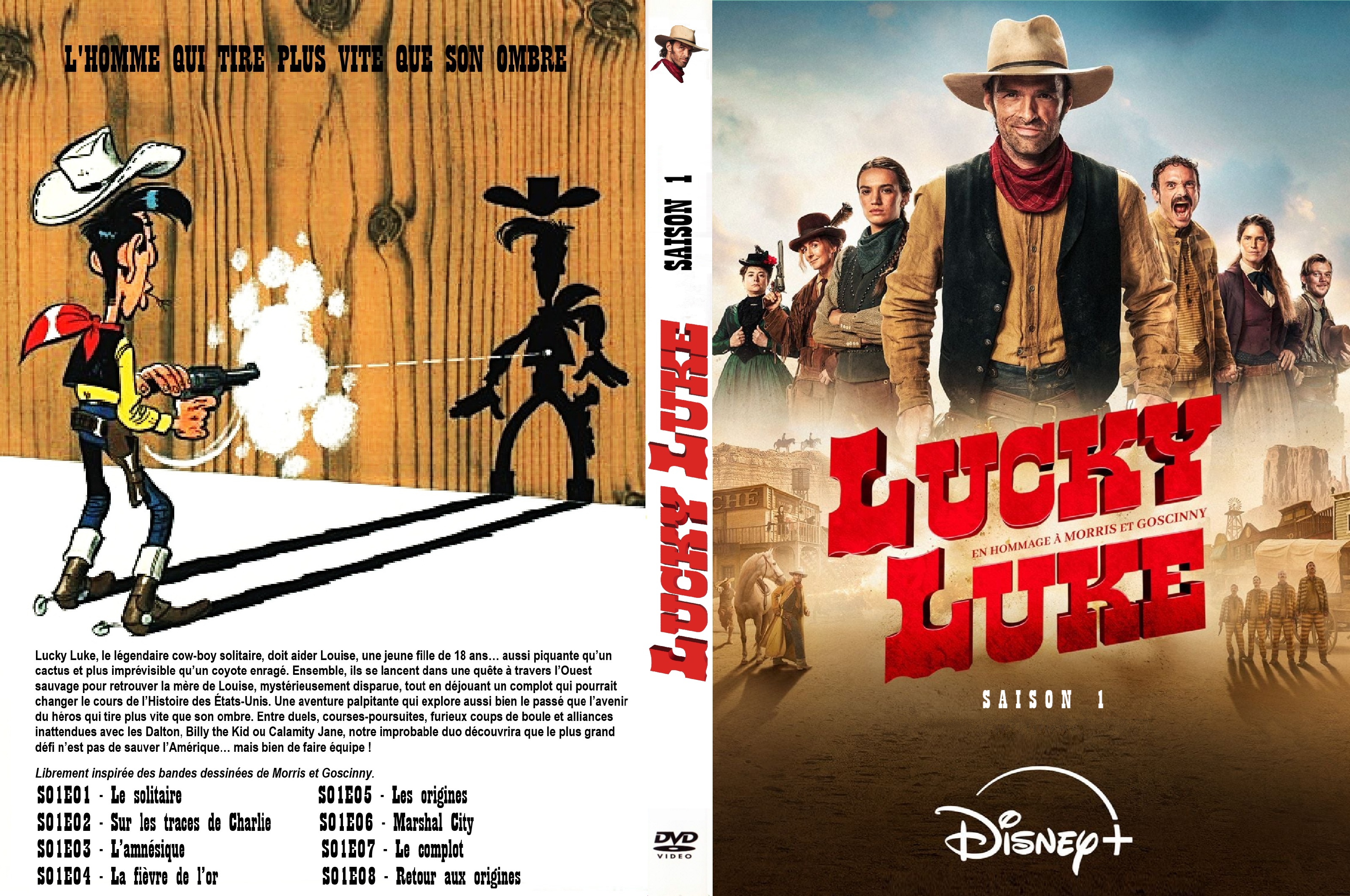 Jaquette DVD Lucky Luke 2026 saison 1 custom