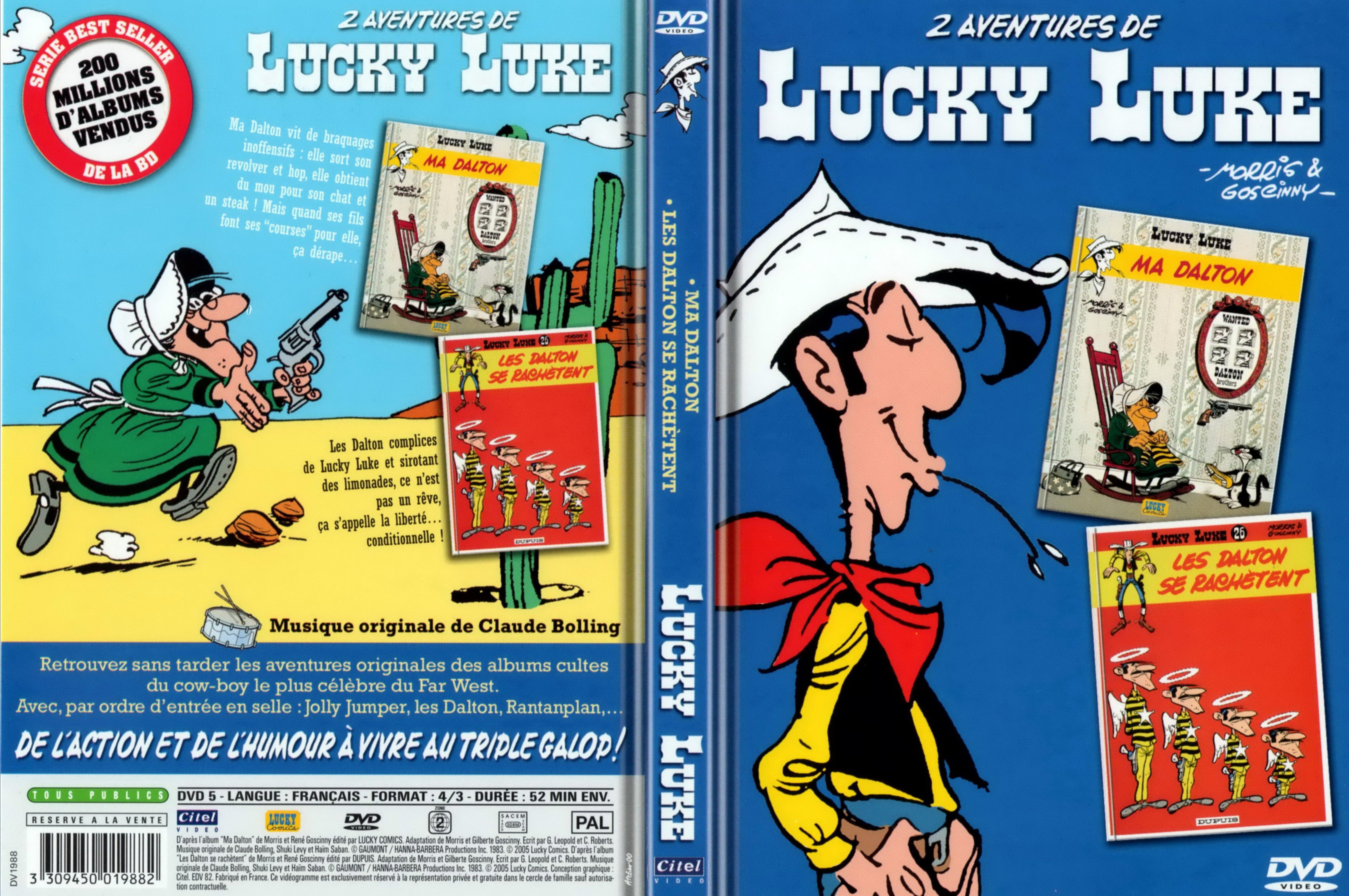Jaquette DVD Lucky Luke Ma Dalton et Les Dalton se rachetent