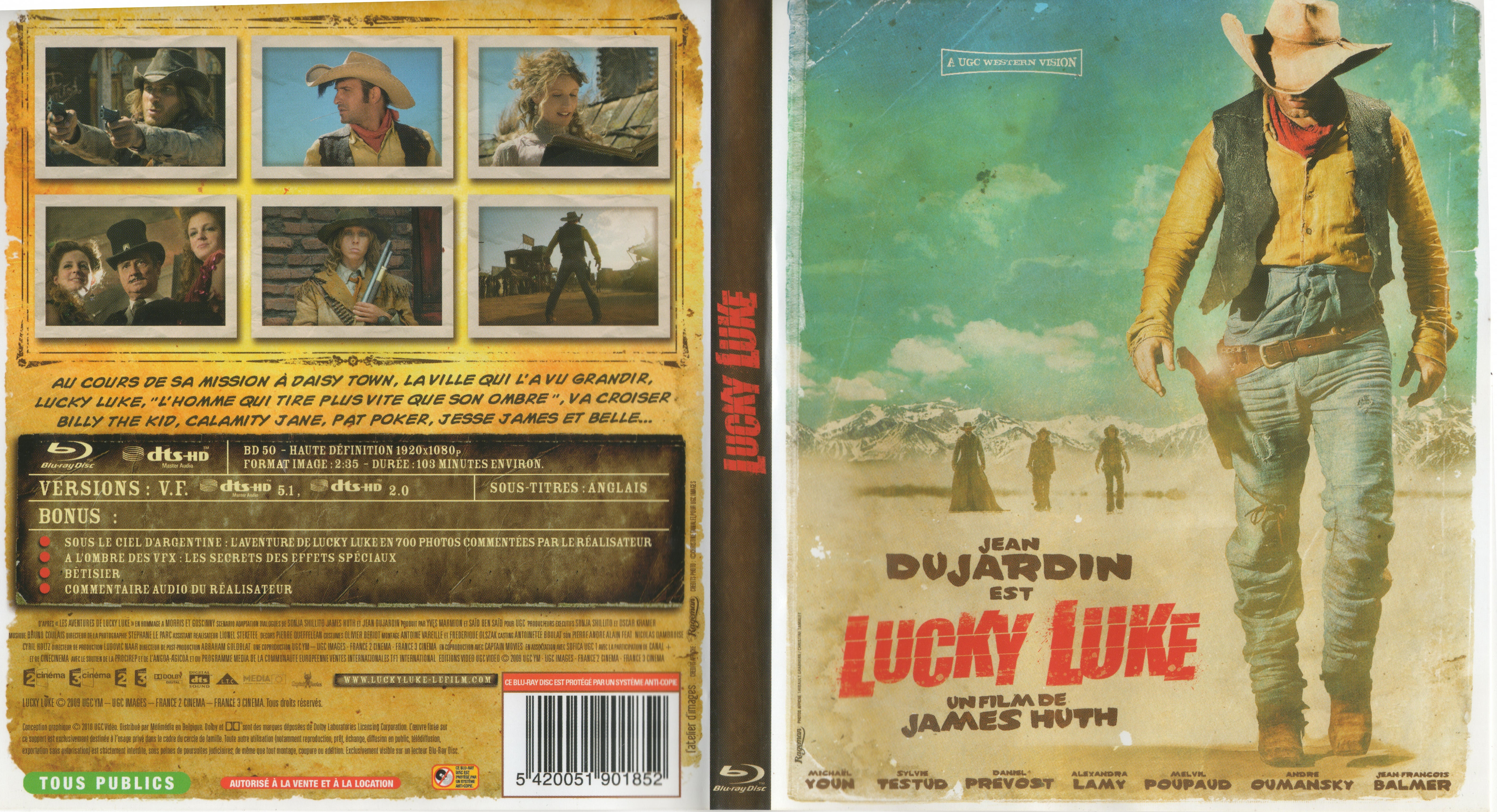 Jaquette DVD Lucky Luke (2009) (BLU-RAY) v2