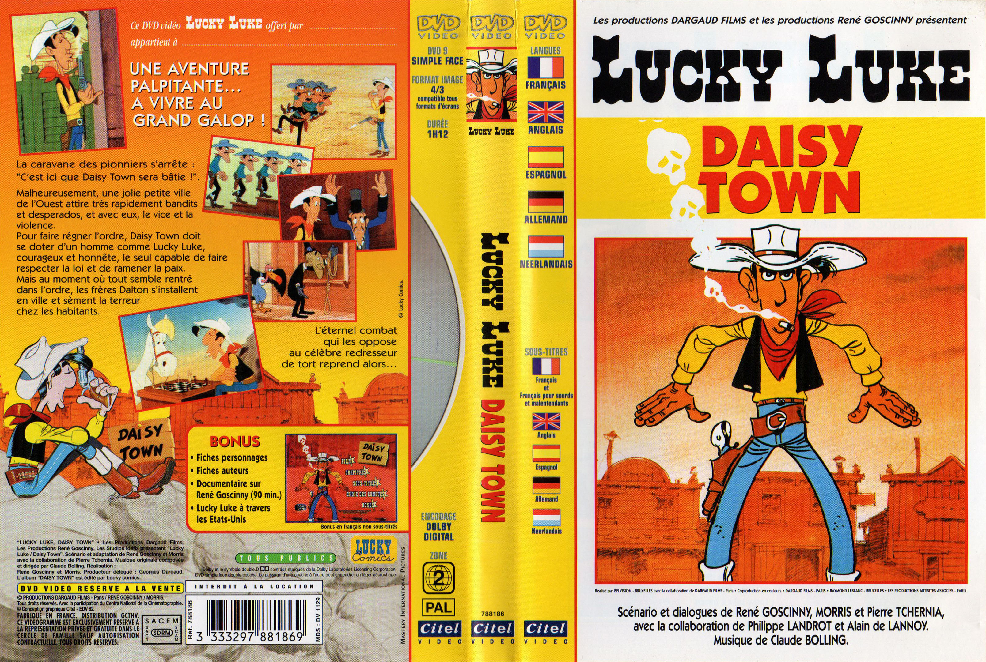 Jaquette DVD Lucky Luke - Daisy Town v3
