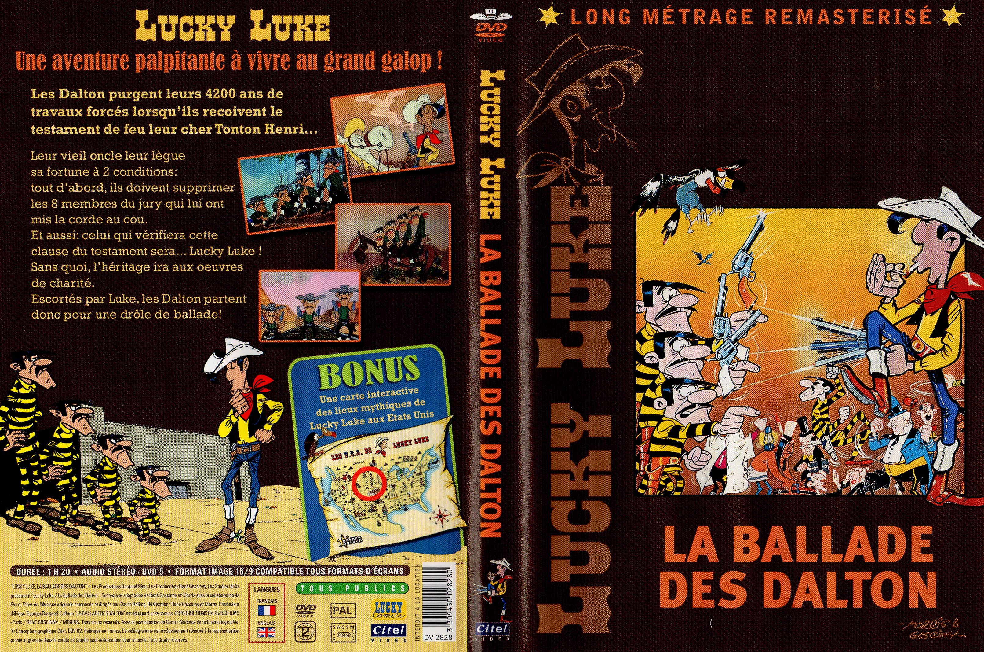 Jaquette DVD Lucky Luke - La ballade des Dalton