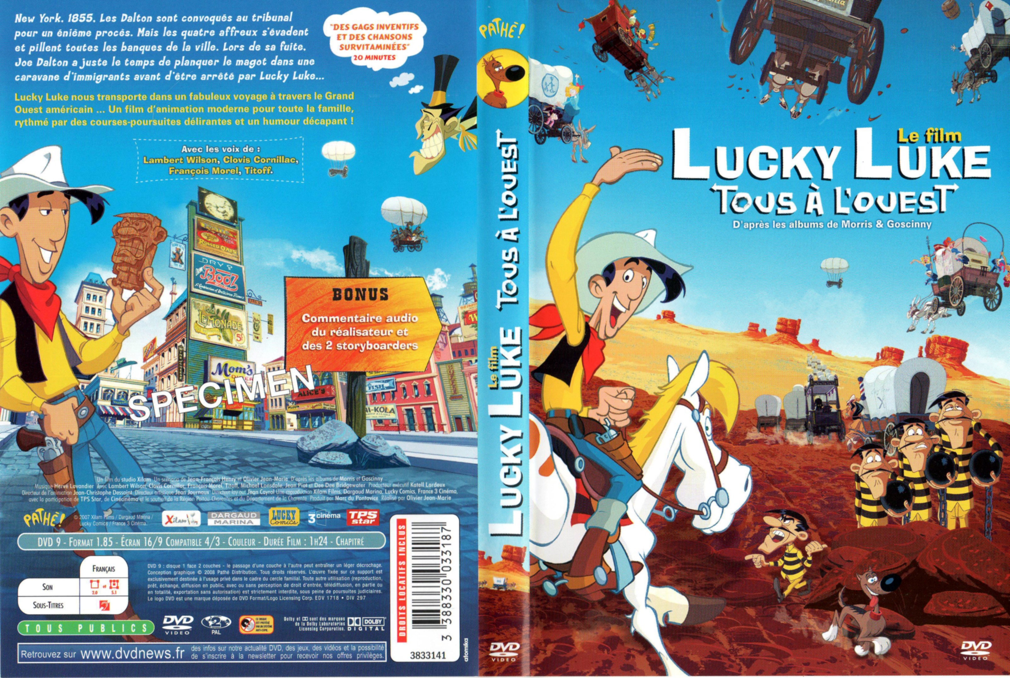 Jaquette DVD Lucky Luke - Tous  l