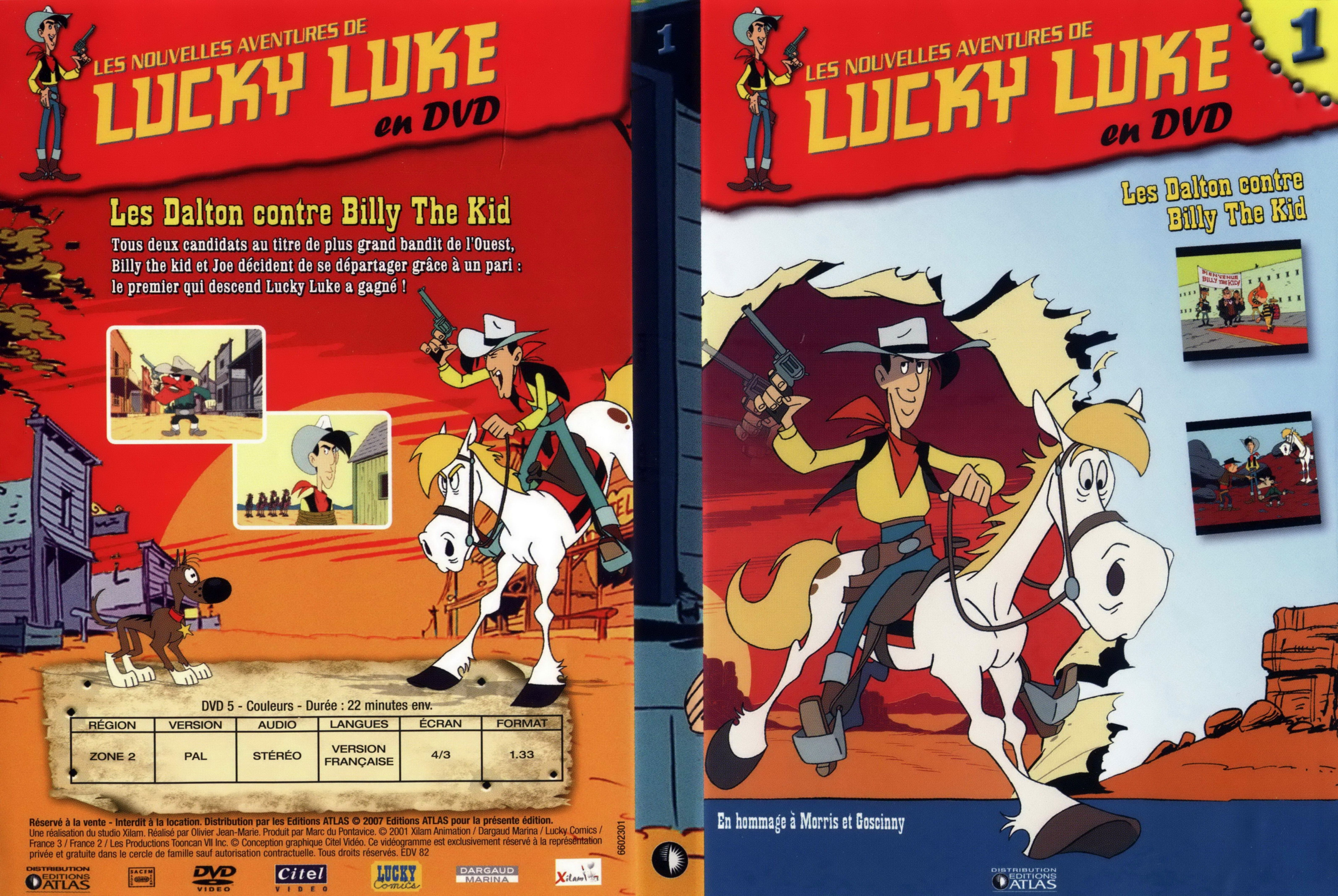 Jaquette DVD Lucky Luke en DVD vol 01