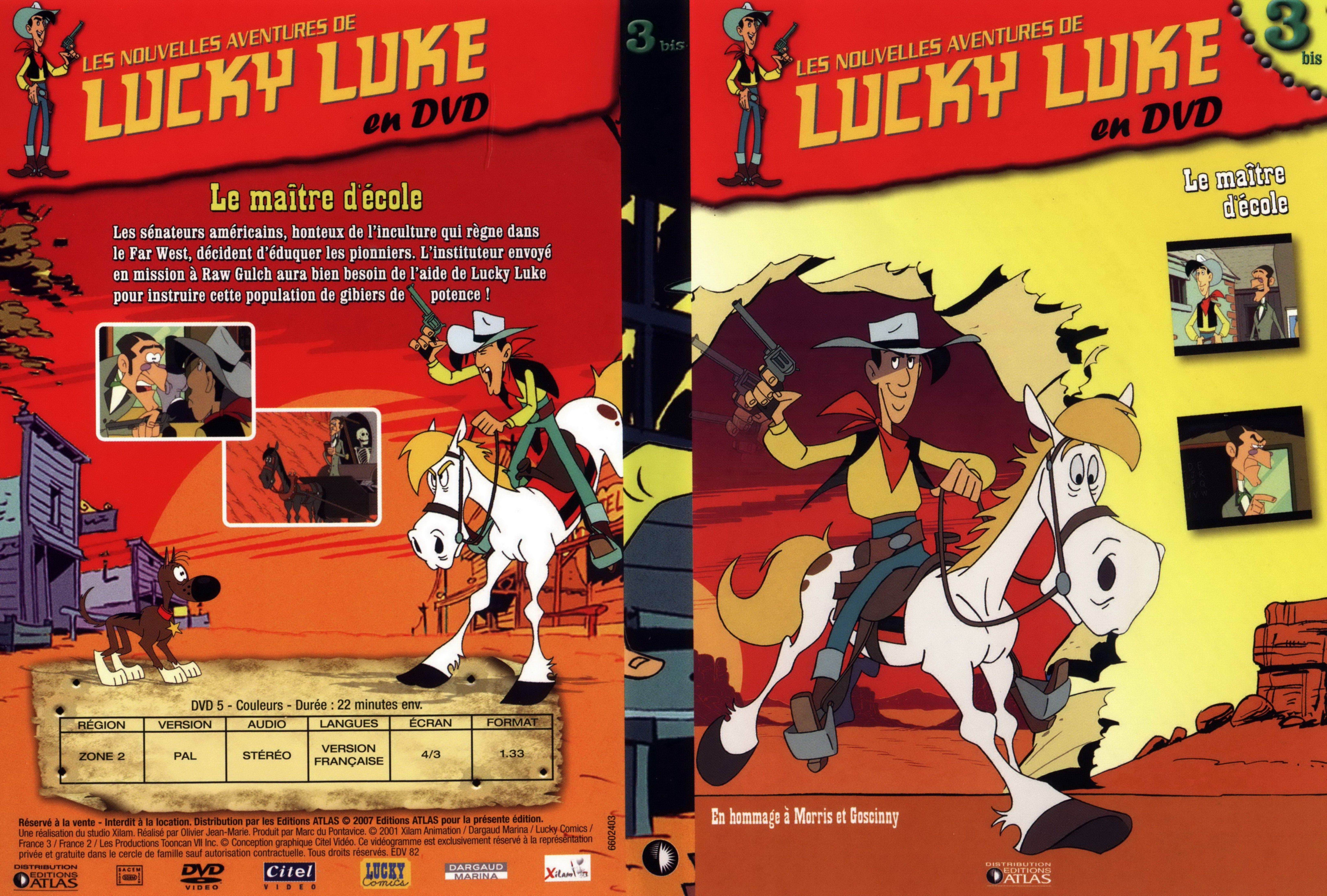 Jaquette DVD Lucky Luke en DVD vol 03 bis