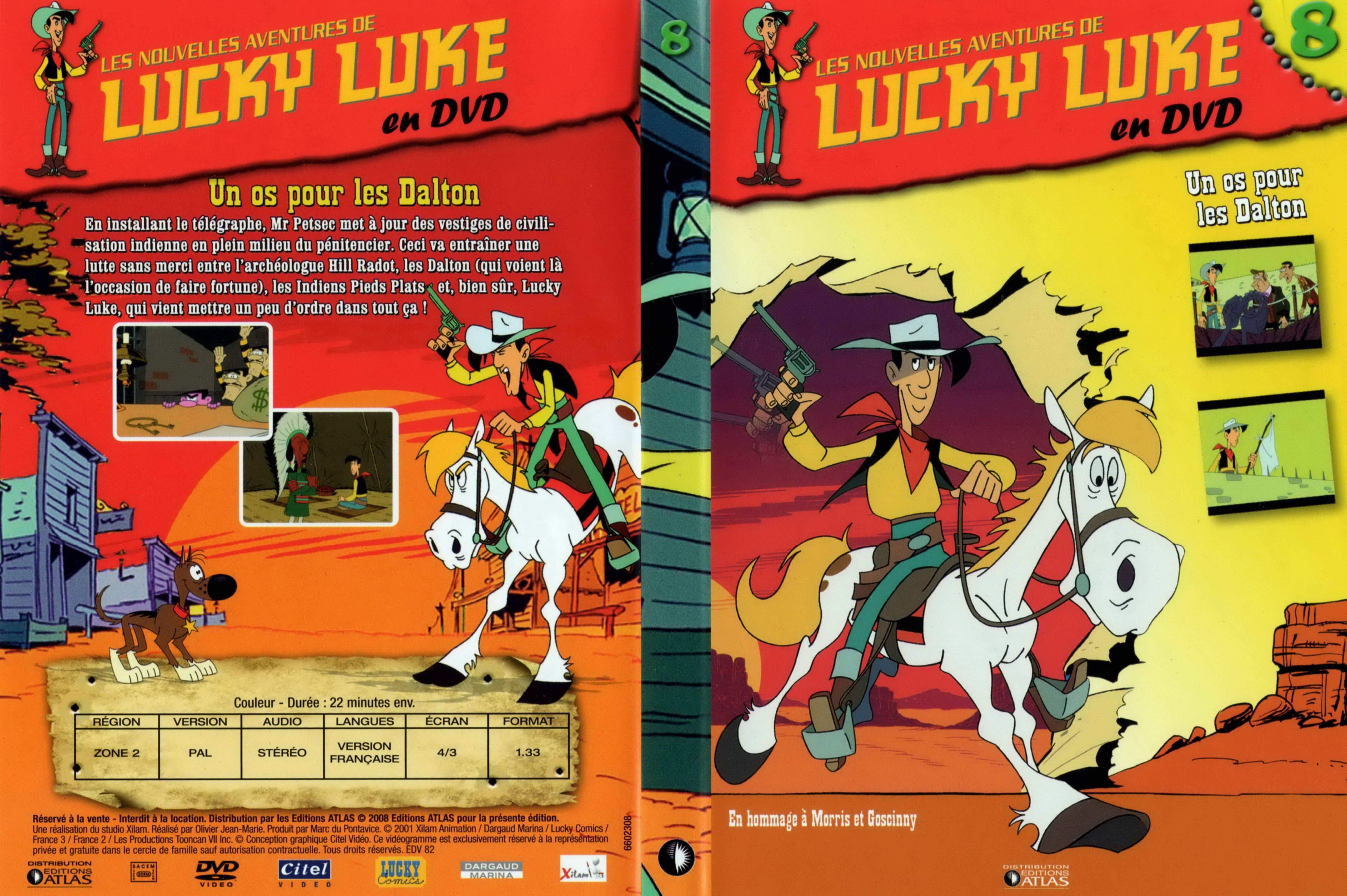Jaquette DVD Lucky Luke en DVD vol 08
