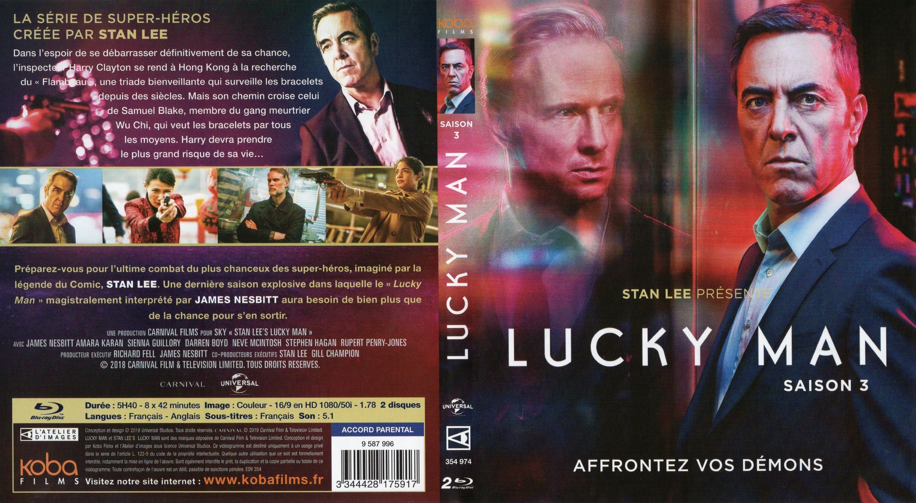 Jaquette DVD Lucky Man Saison 3 (BLU-RAY)
