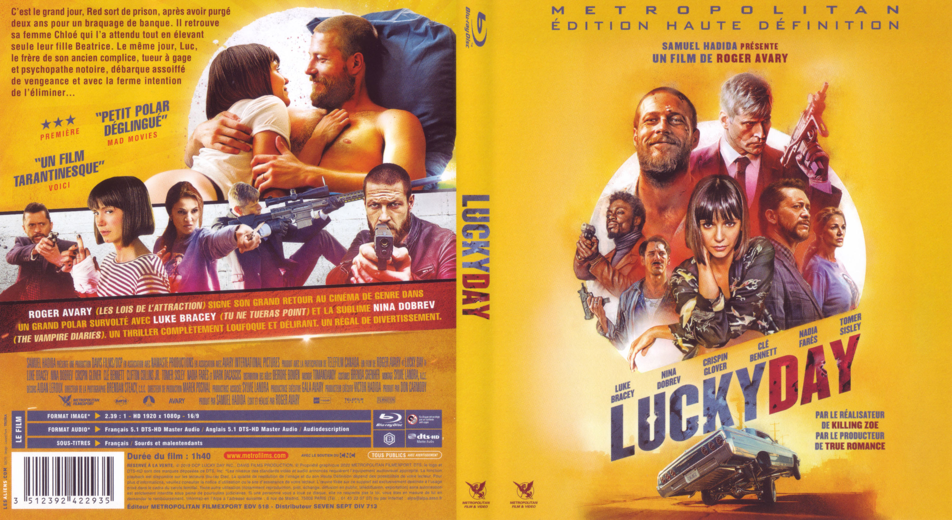 Jaquette DVD Lucky day (BLU-RAY)