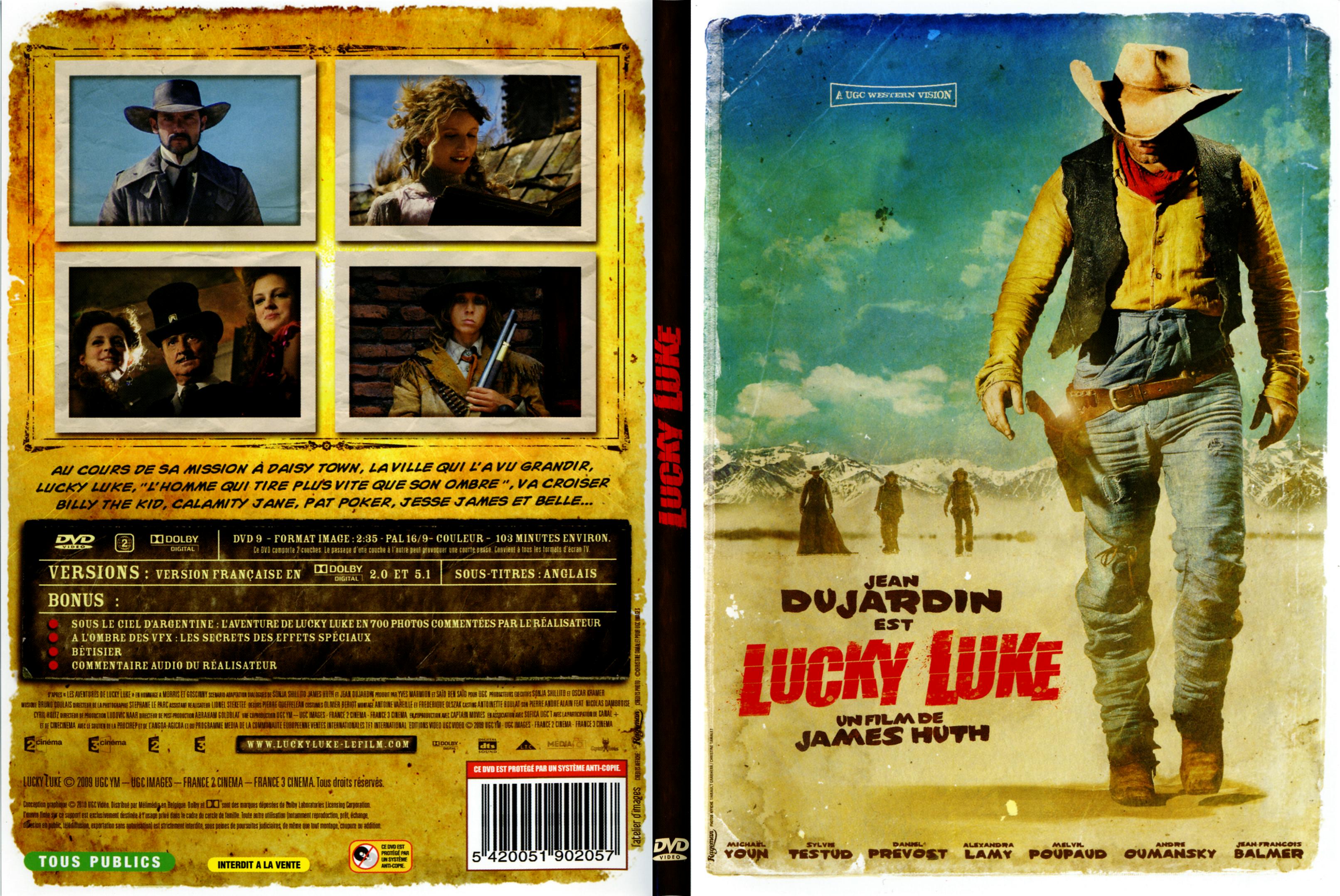 Jaquette DVD Lucky luke (2009) - SLIM