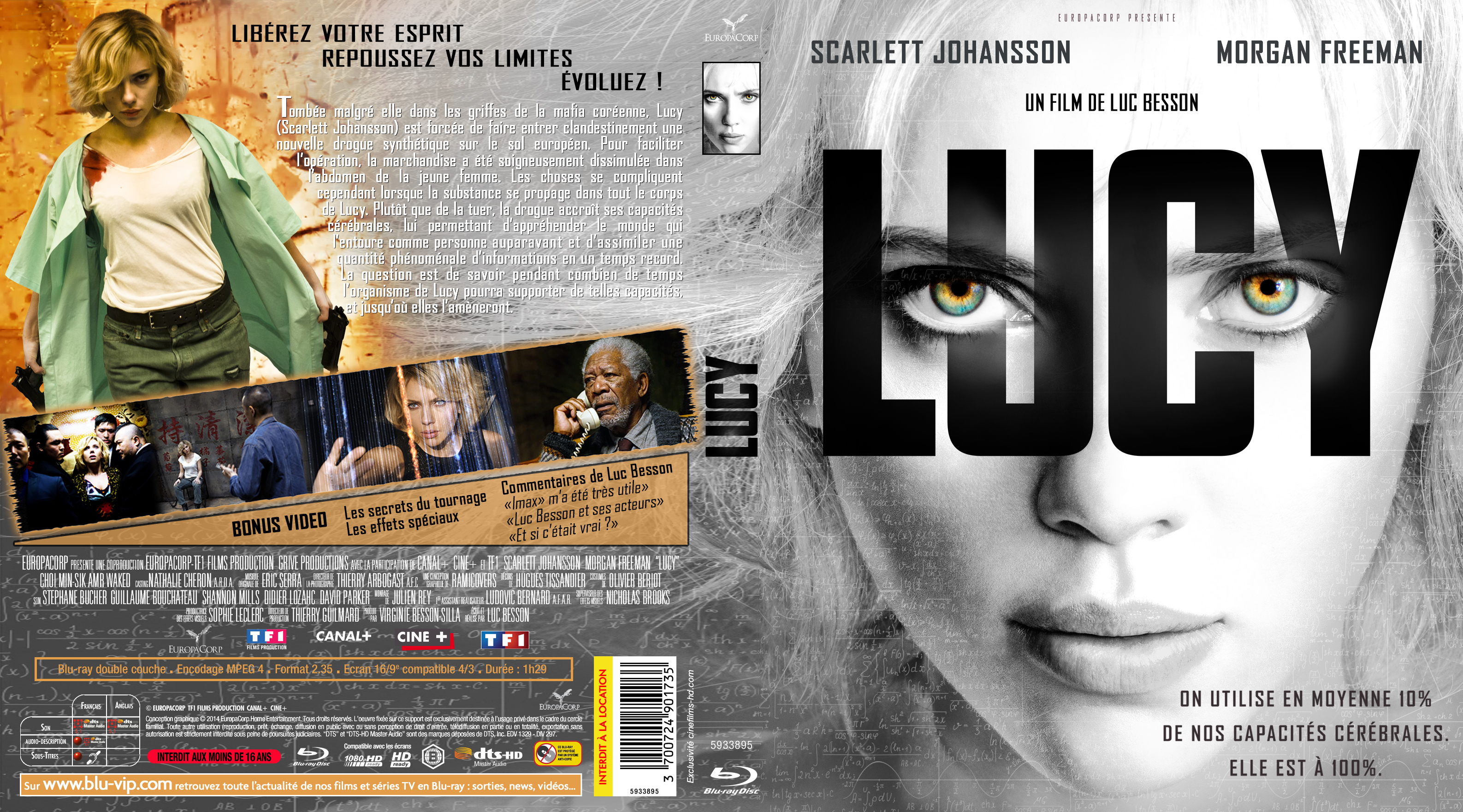 Jaquette DVD Lucy custom (BLU-RAY)