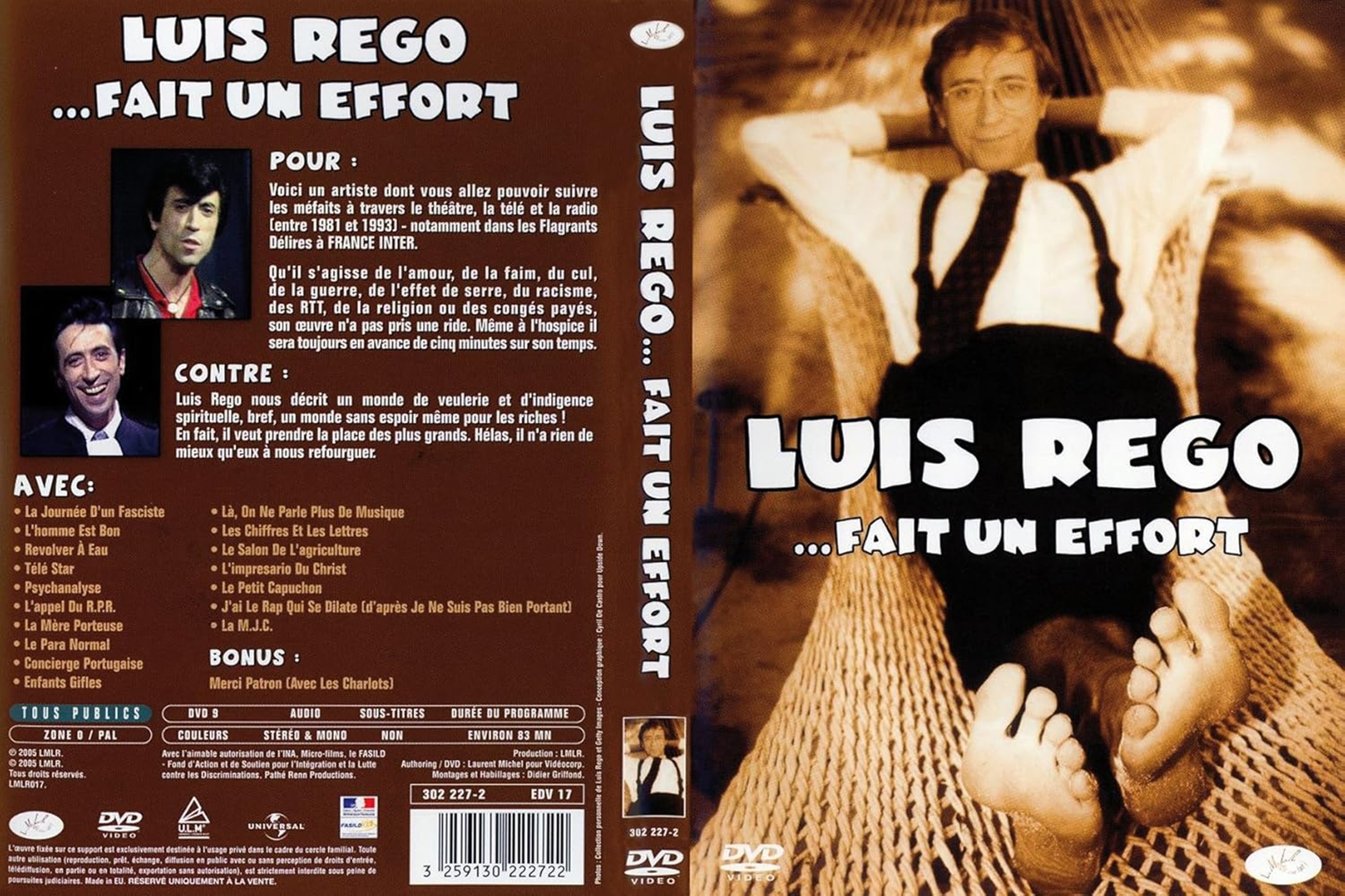 Jaquette DVD Luis Rego fait un effort