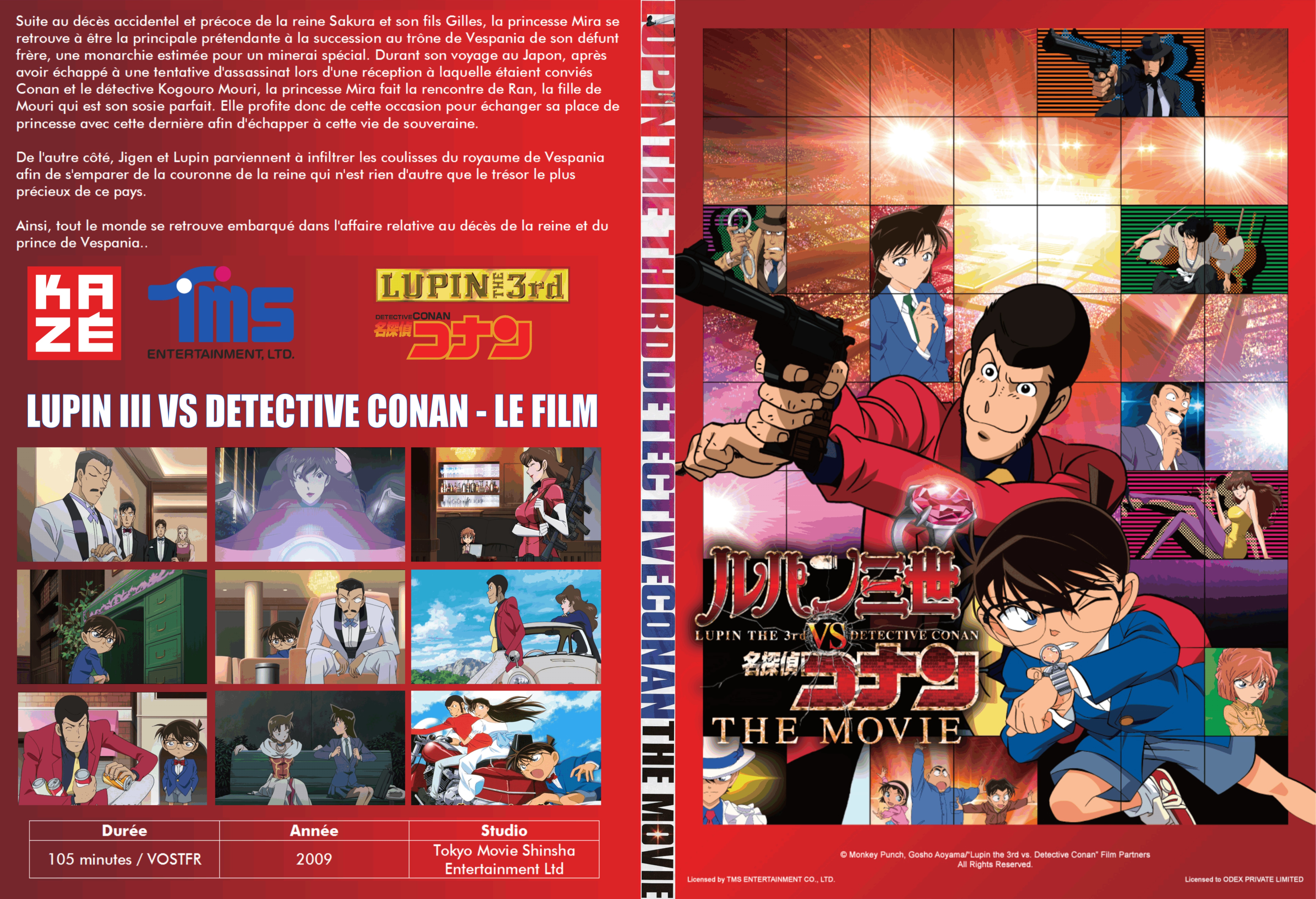 Jaquette DVD Lupin III vs Detective Conan custom - SLIM