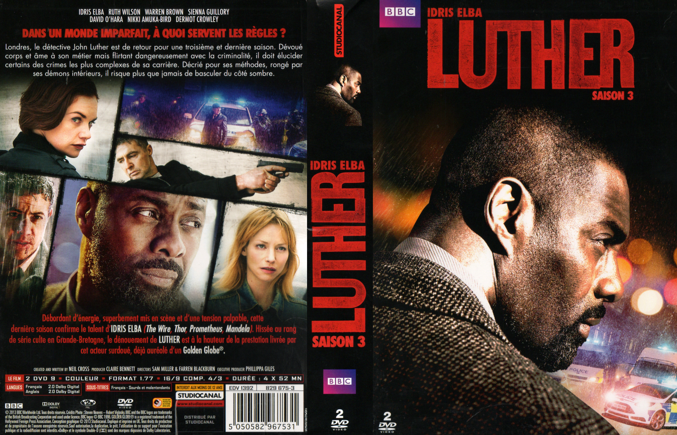 Jaquette DVD Luther Saison 3