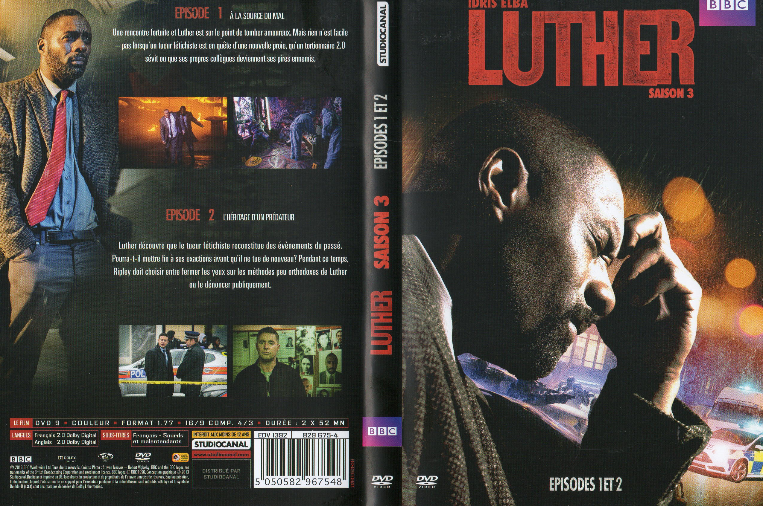 Jaquette DVD Luther Saison 3 Ep 1-2