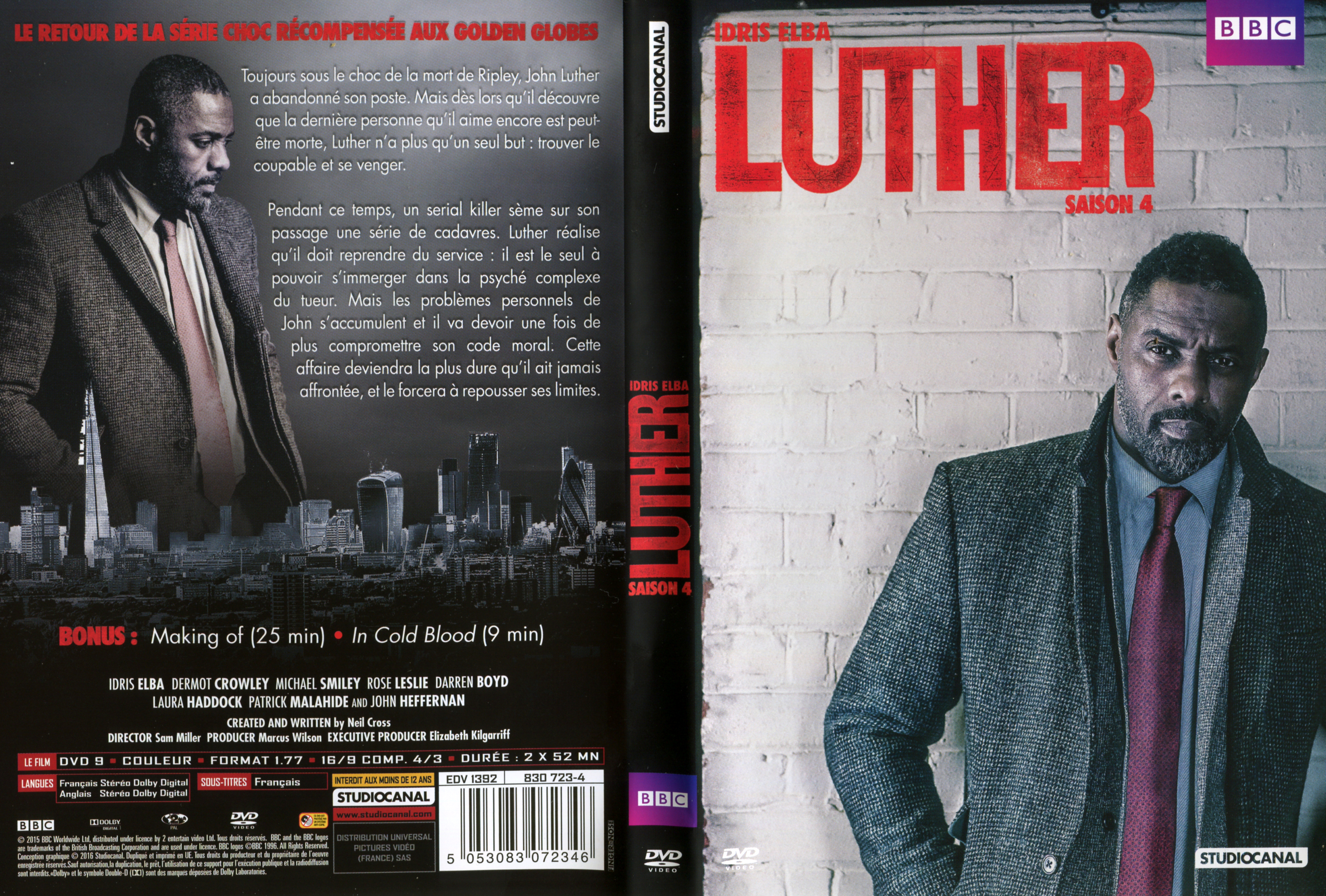 Jaquette DVD Luther Saison 4
