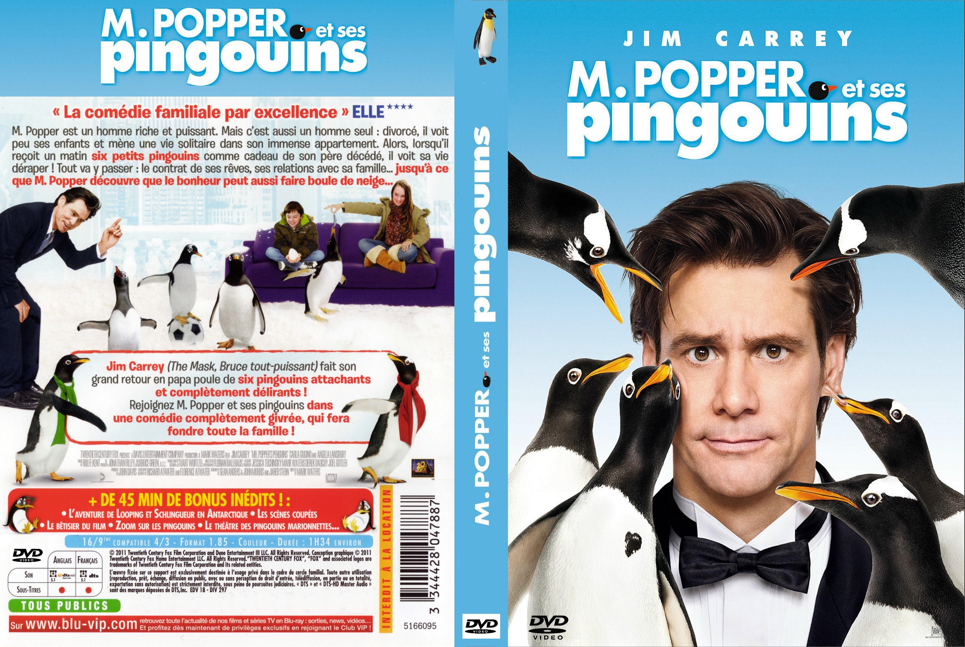 Jaquette DVD M. Popper et ses pingouins custom