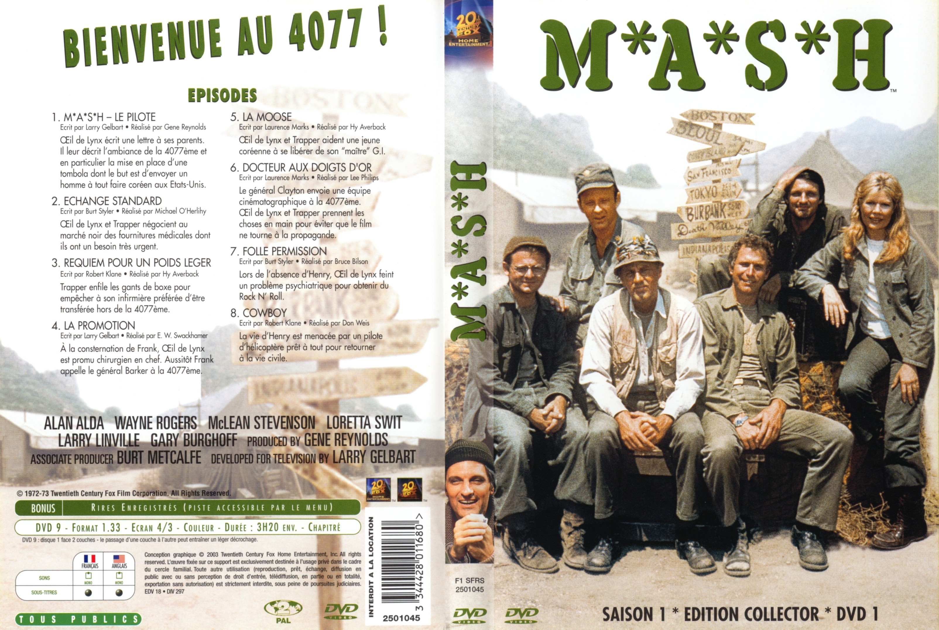 Jaquette DVD MASH Saison 1 DVD 1